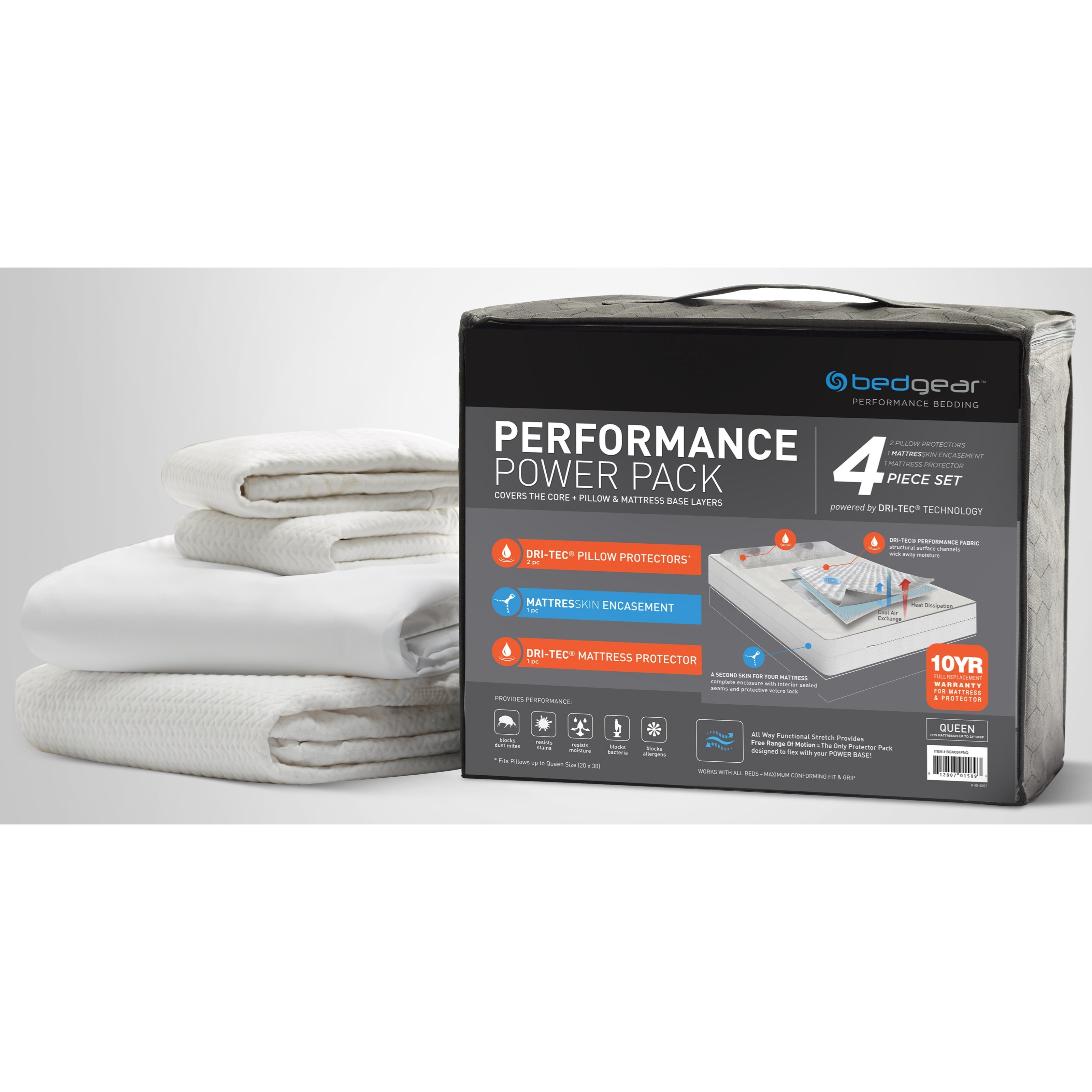 Bedgear DriTec® 5.0 DriTec® Twin Extra Long Wicking Waterproof