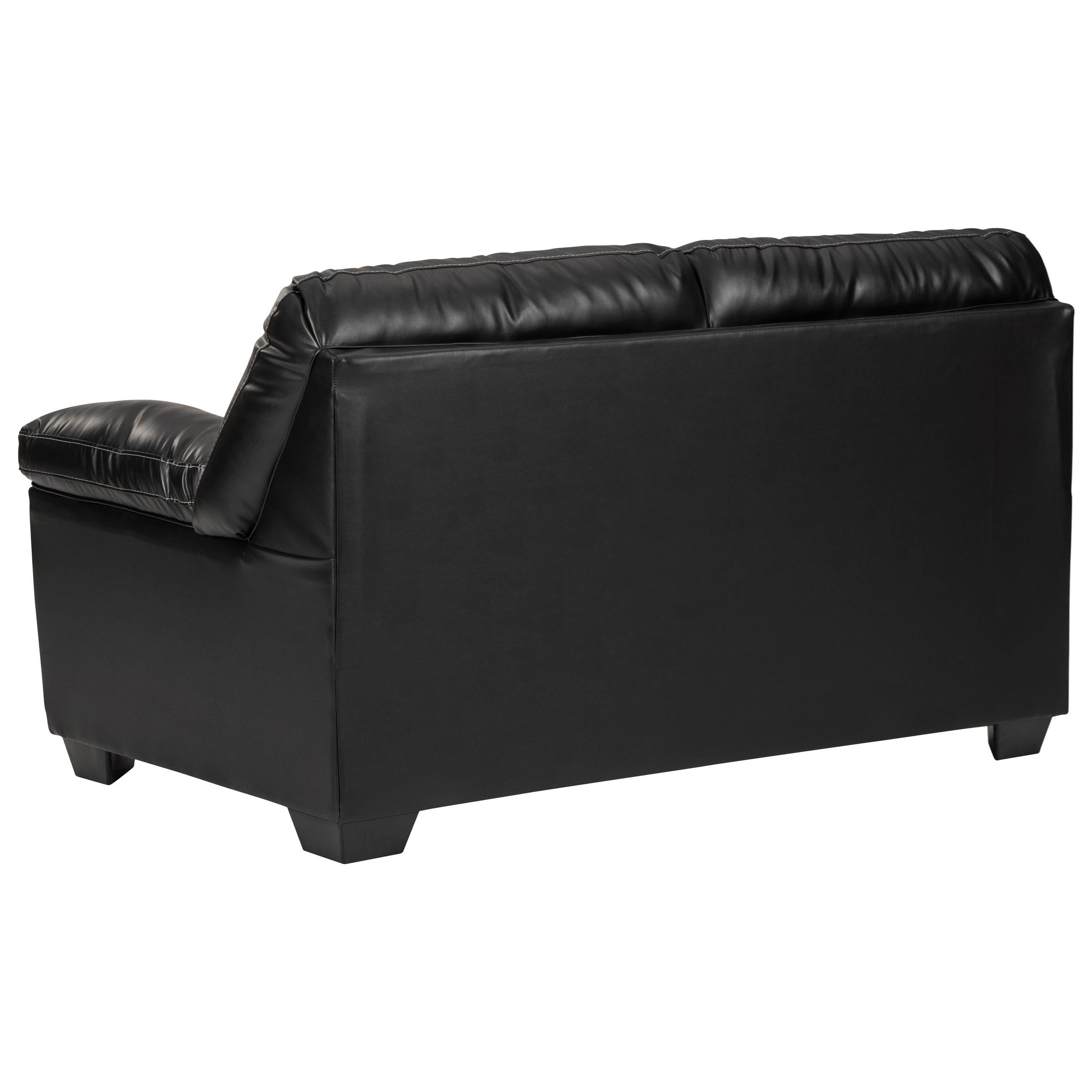 Benchcraft by Ashley Brazoria Casual Faux Leather Loveseat | A1