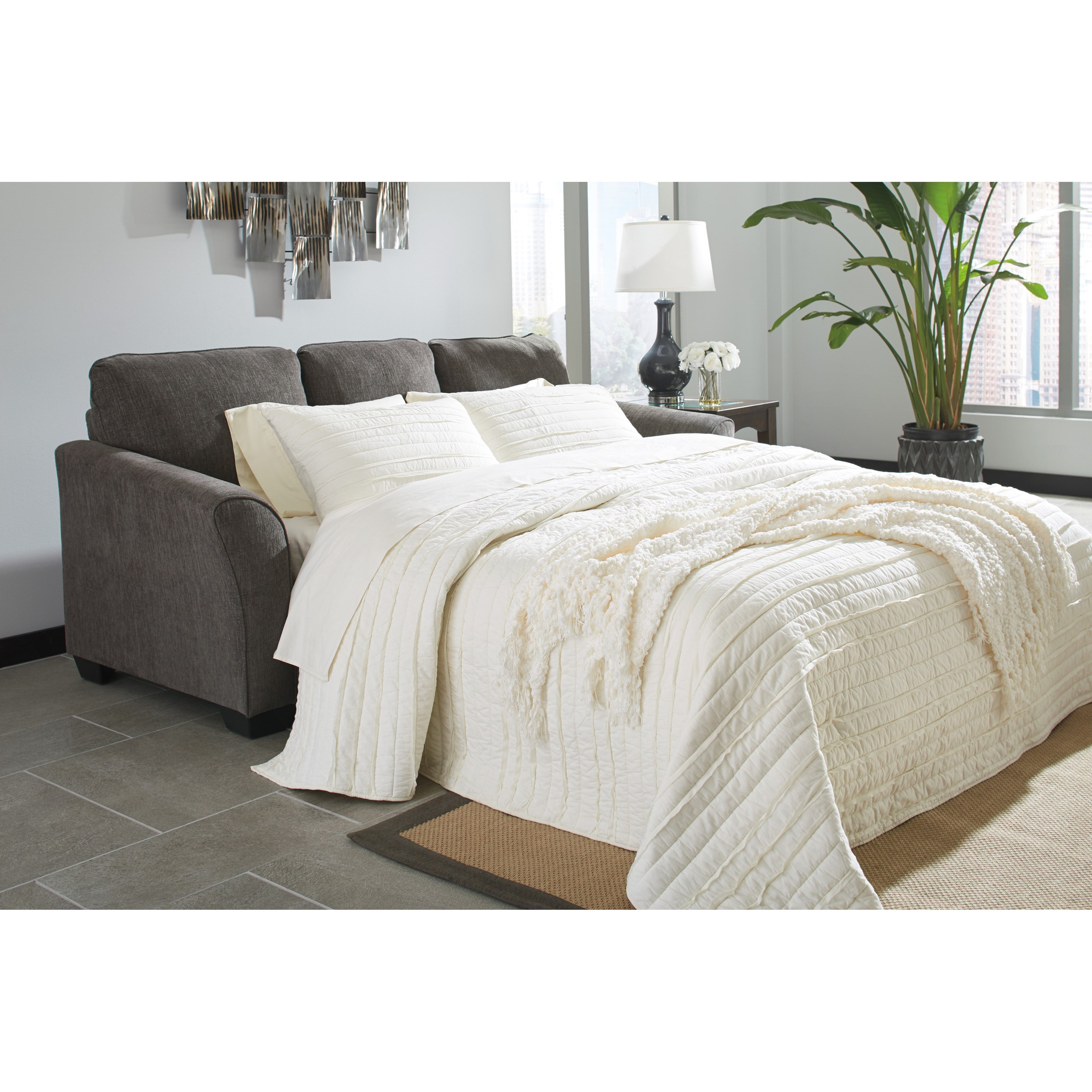 Benchcraft Brise 8410268 Casual Contemporary Queen Sofa Chaise Sleeper Household Furniture Benchcraft Brise 8410268 Casual Contemporary Queen Sofa Chaise Sleeper Household Furniture