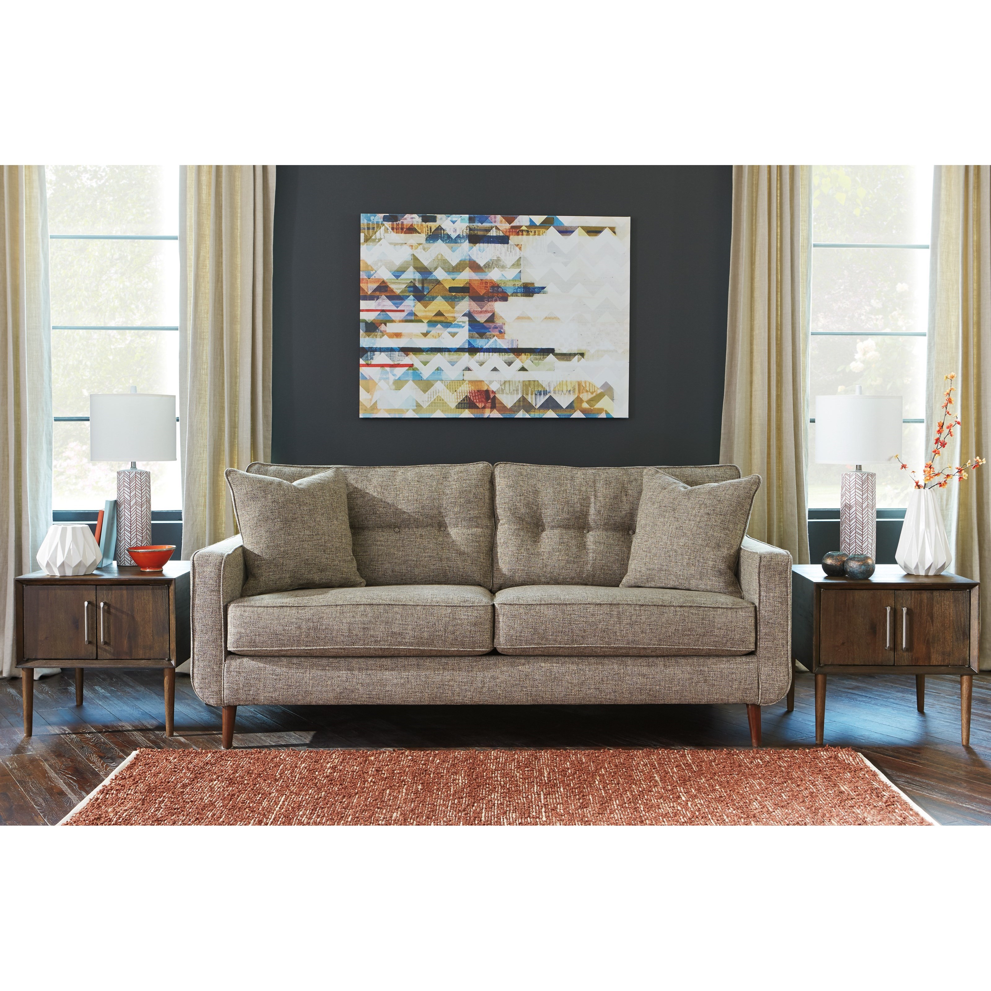 Benchcraft by Ashley Dahra Mid-Century Modern Sofa | A1 Furniture
