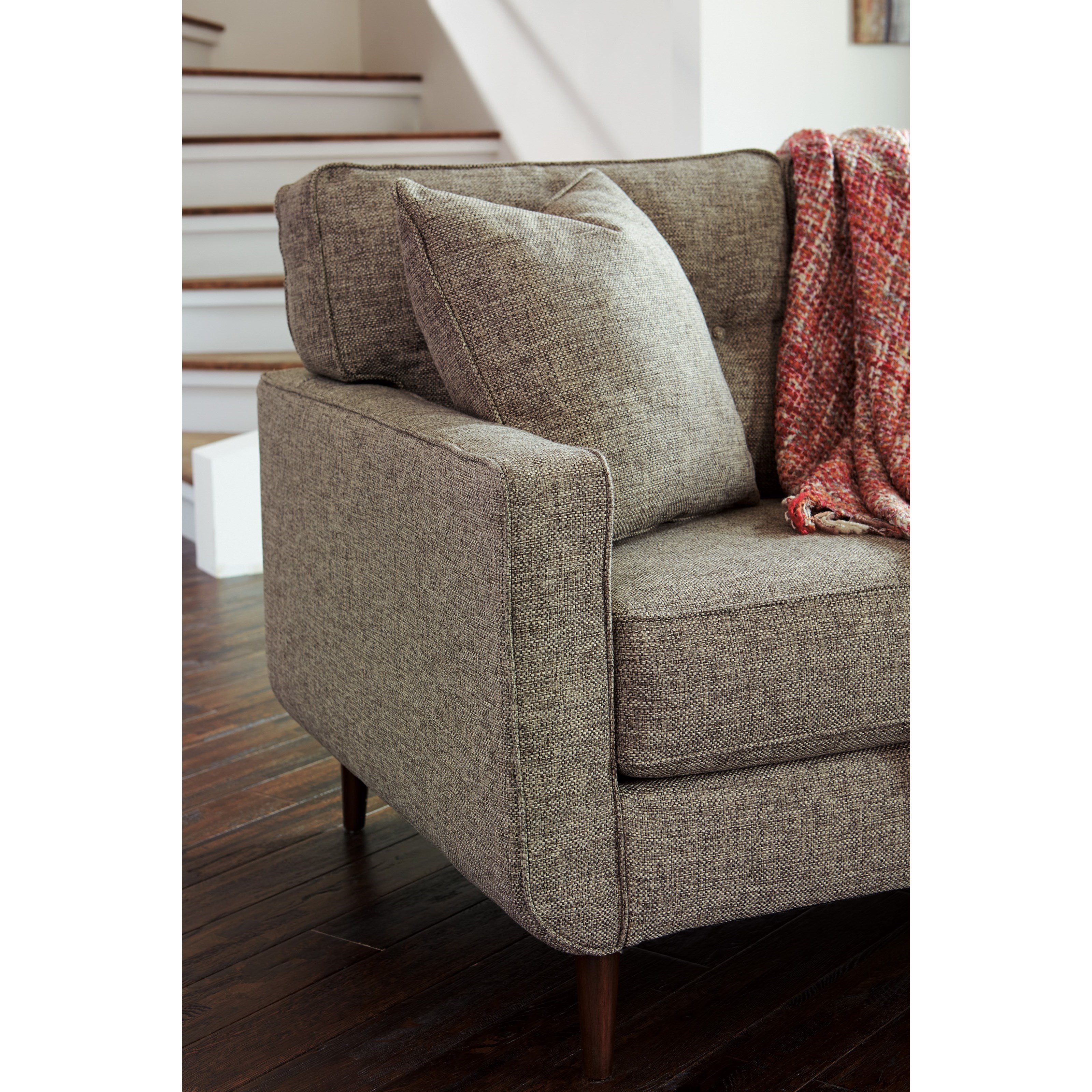 benchcraft dahra mid-century modern sofa