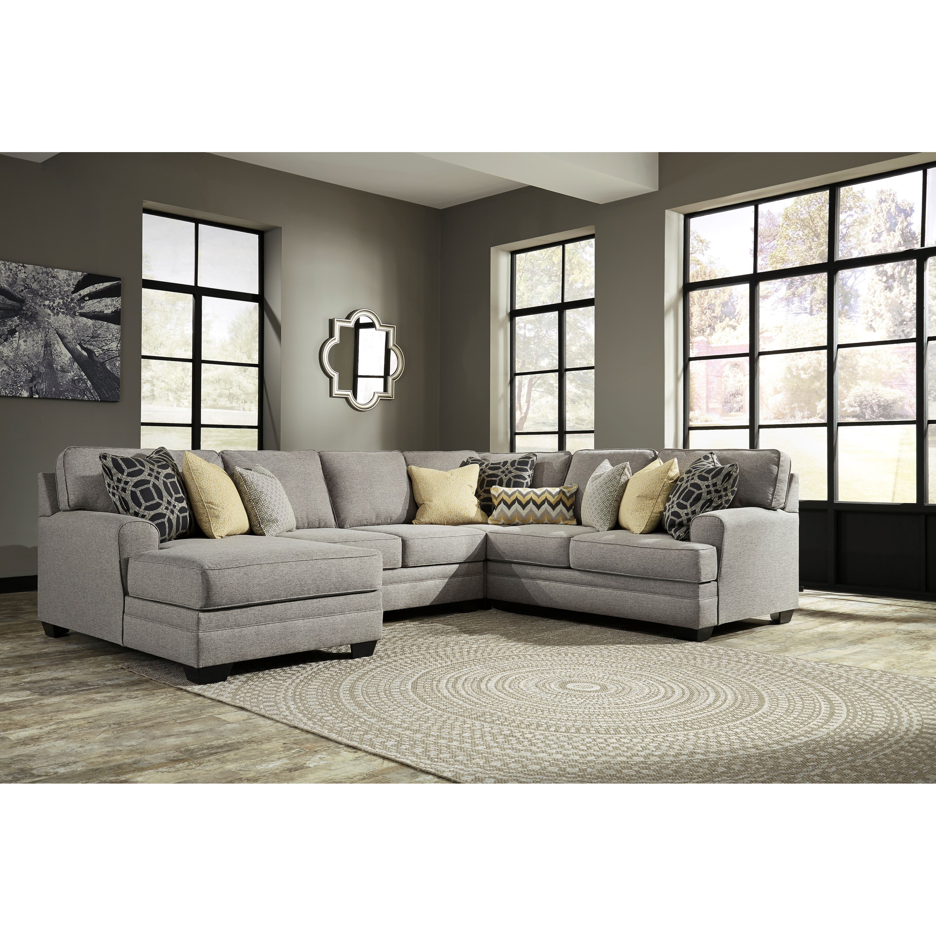 Benchcraft Cresson Contemporary 4Piece Sectional with Chaise Value