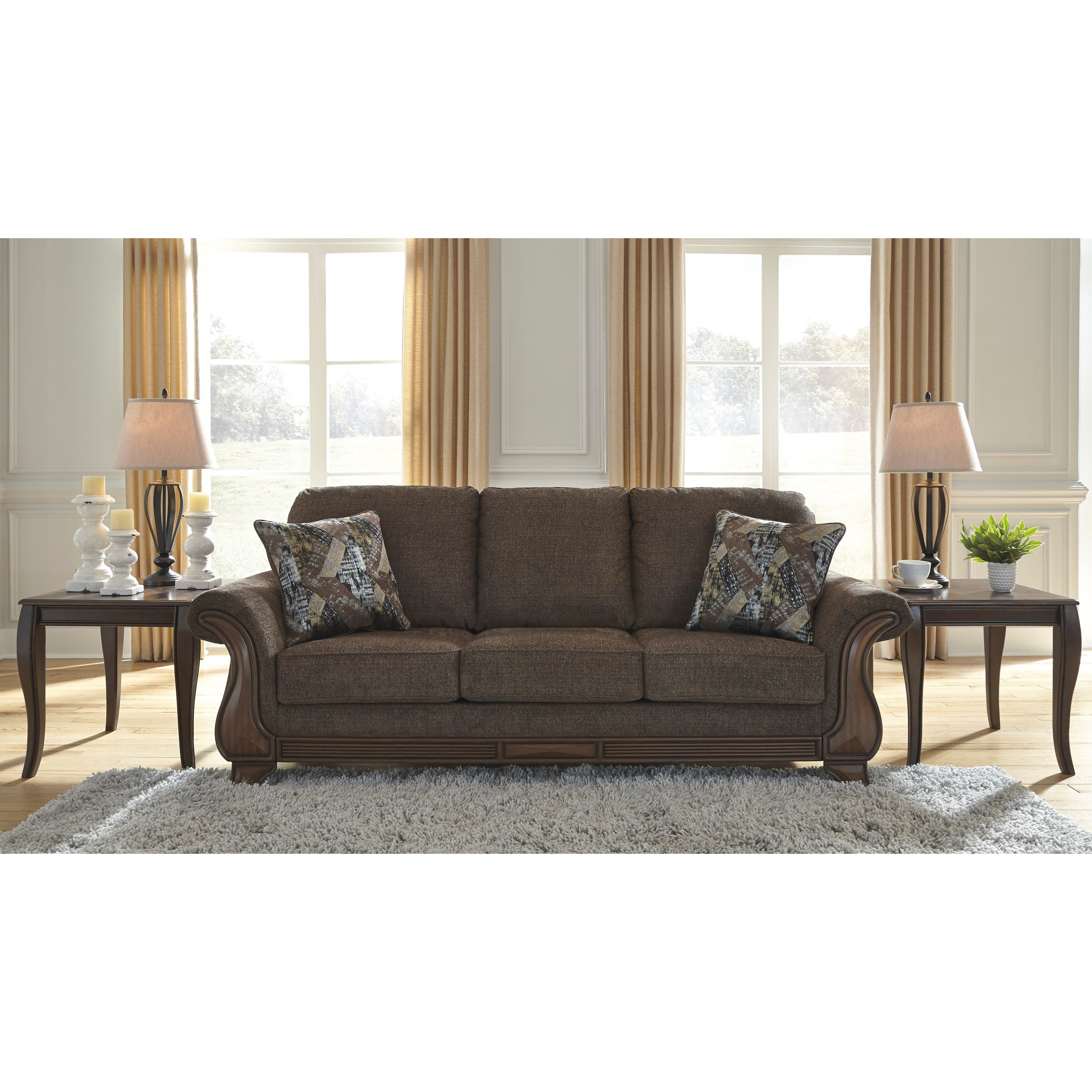 Benchcraft by Ashley Miltonwood Traditional Sofa Royal Furniture Sofas