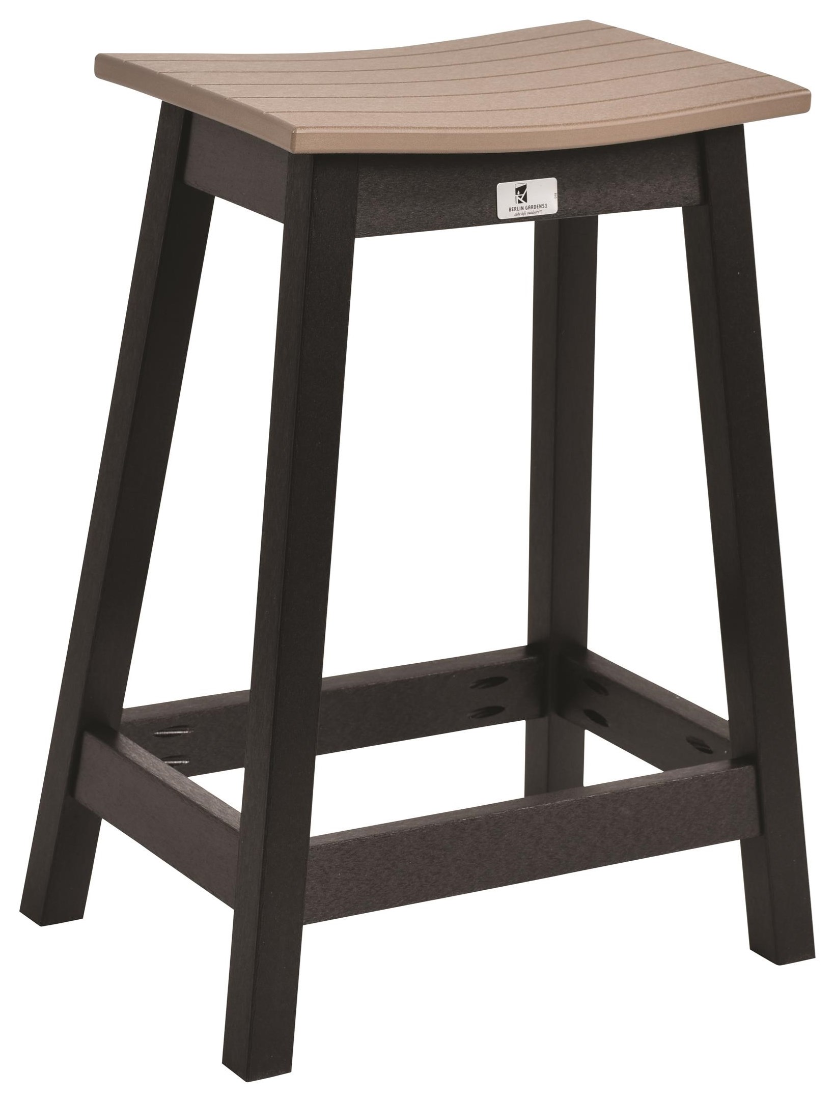 Berlin Gardens Outdoor Bars SDCS2026 Saddle Counter Stool Westrich