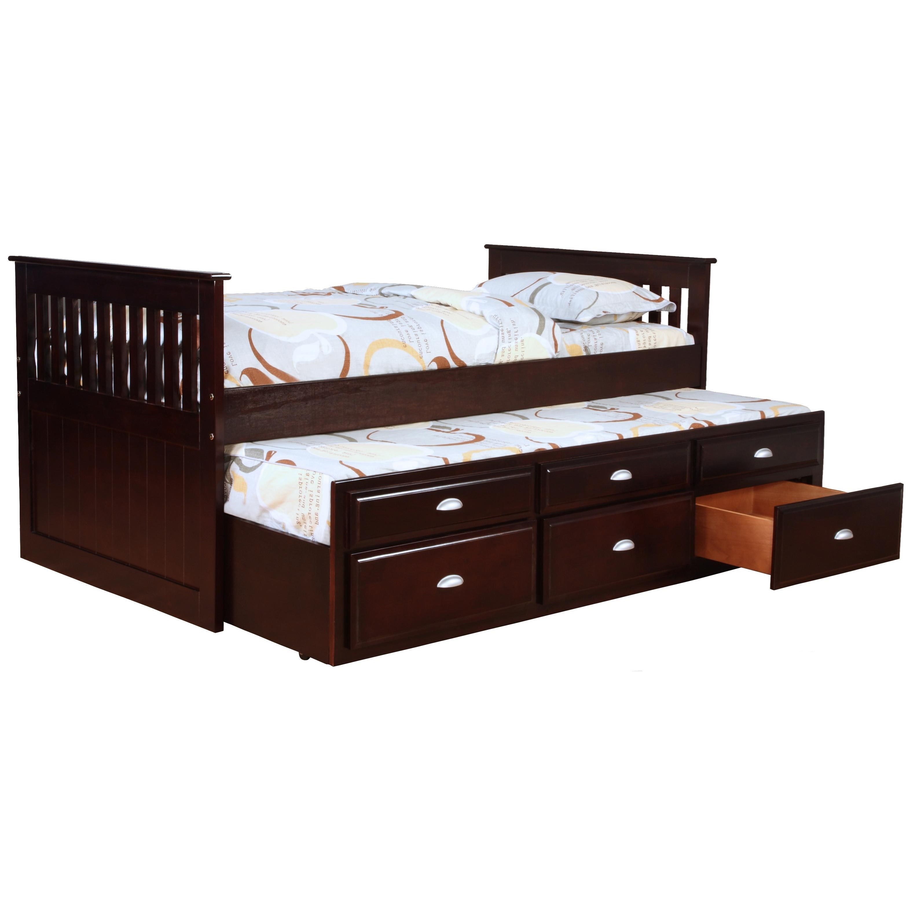 Bernards Logan Captains Bed with Trundle and Storage Wayside Furniture Captains Beds Bernards Logan Captains Bed with Trundle and Storage Wayside Furniture Captains Beds