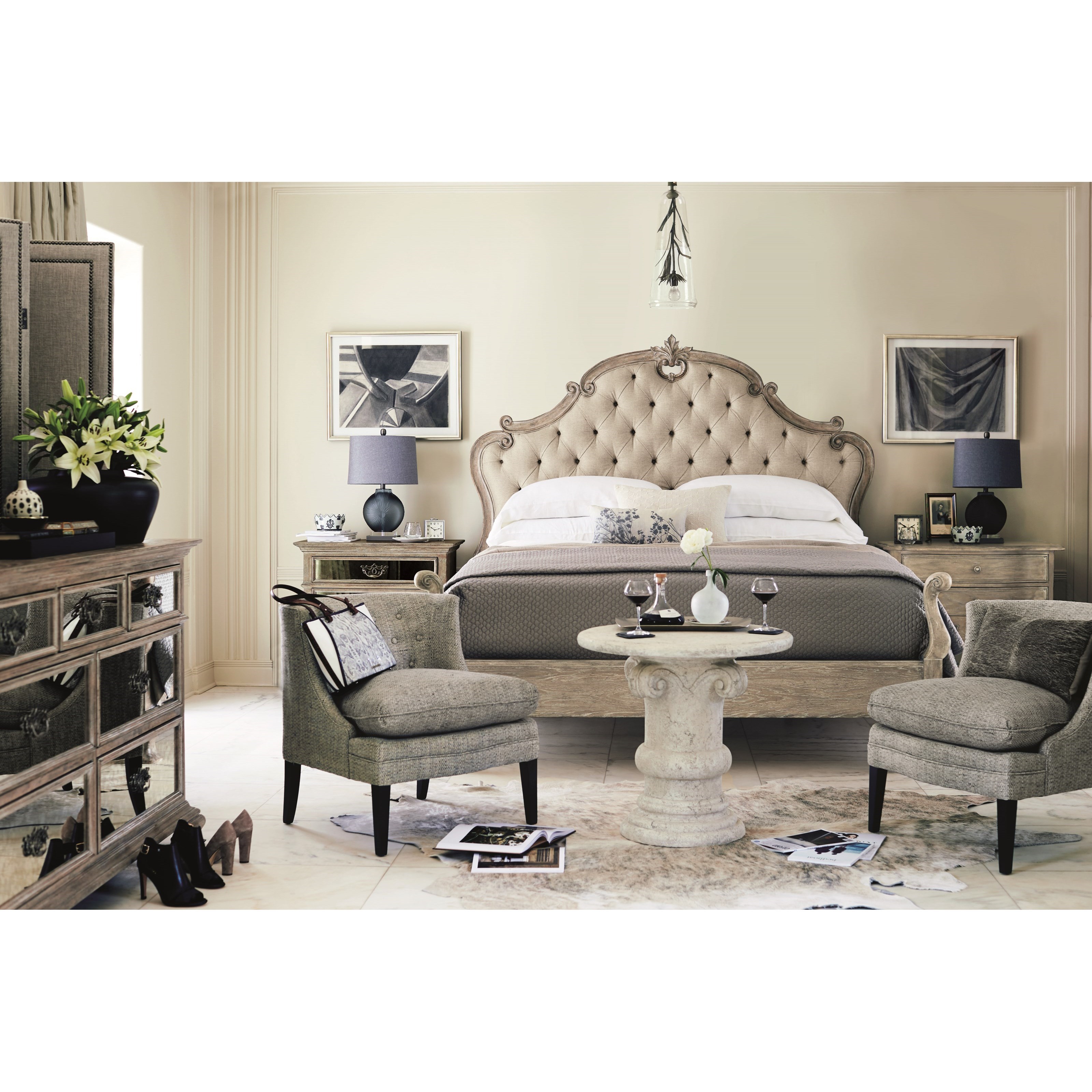 Bernhardt Amber Accent Chair with Button Tufting | Sprintz Furniture