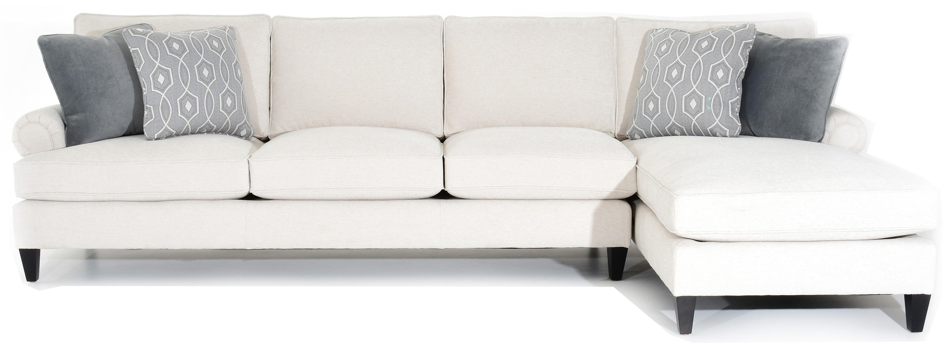 Bernhardt Signature Seating S92412X+37412X Customizable Sofa with RAF ...