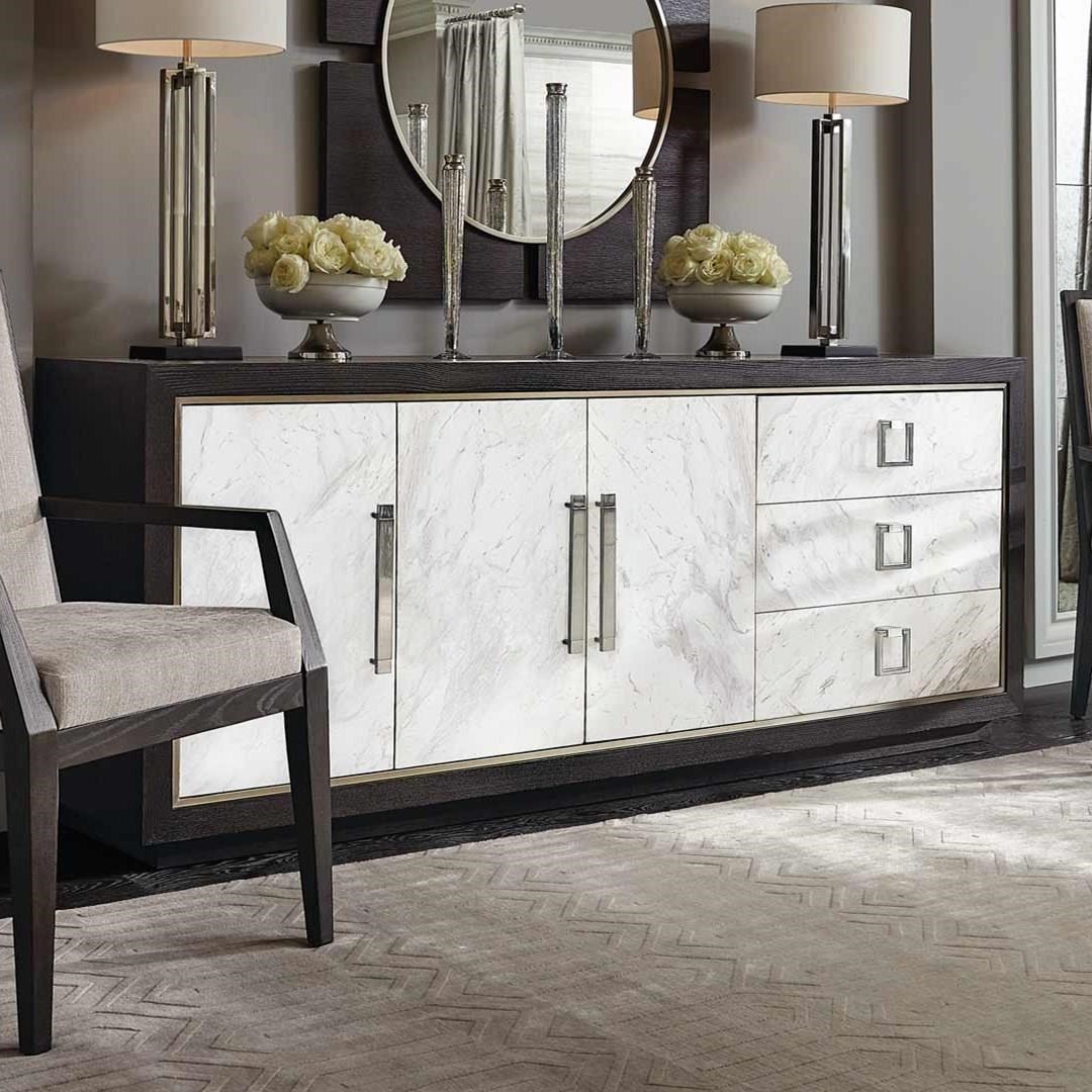 Bernhardt Decorage 380132 Contemporary Buffet with Laminated Marble