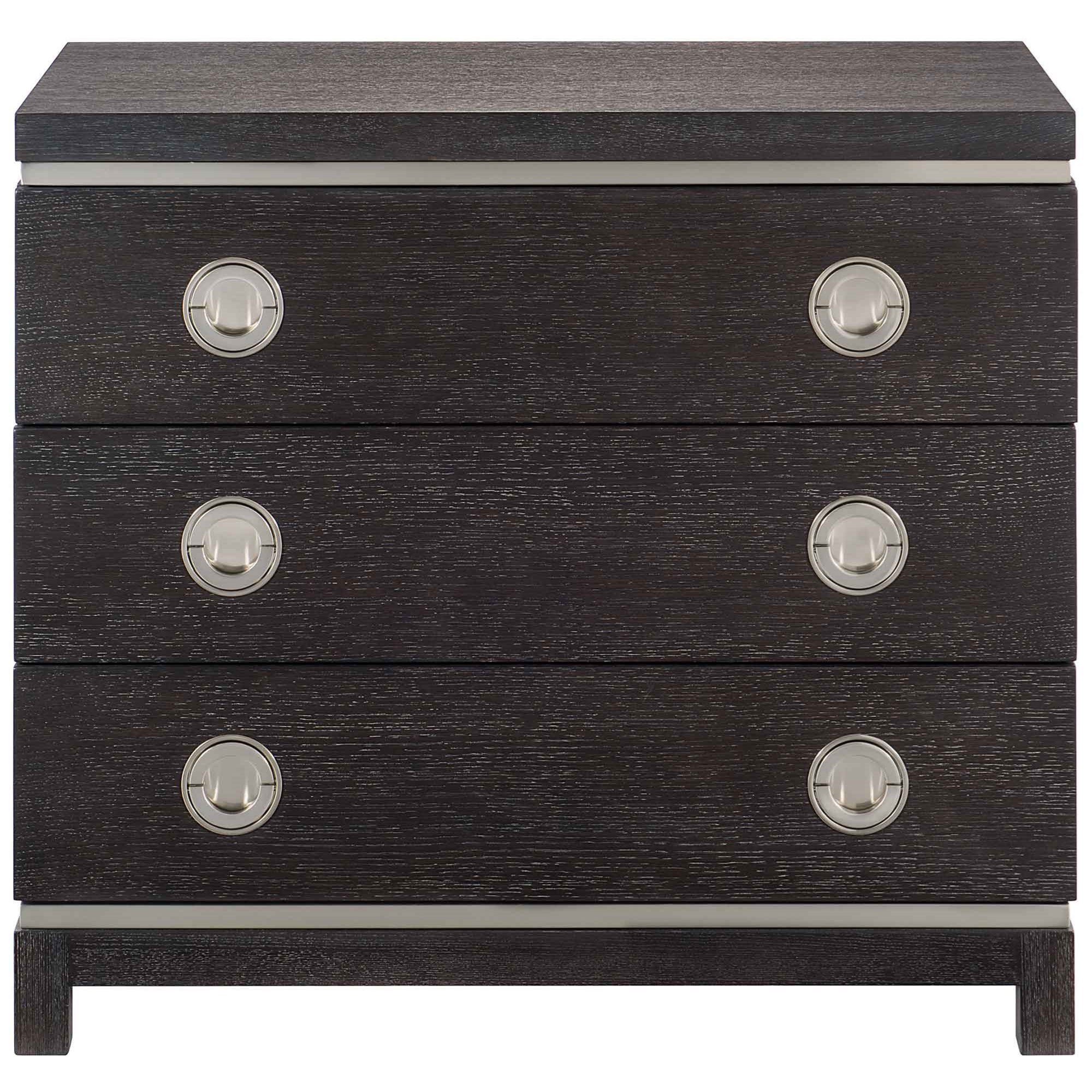 Bernhardt Decorage 380229 Contemporary 3 Drawer Nightstand Goods