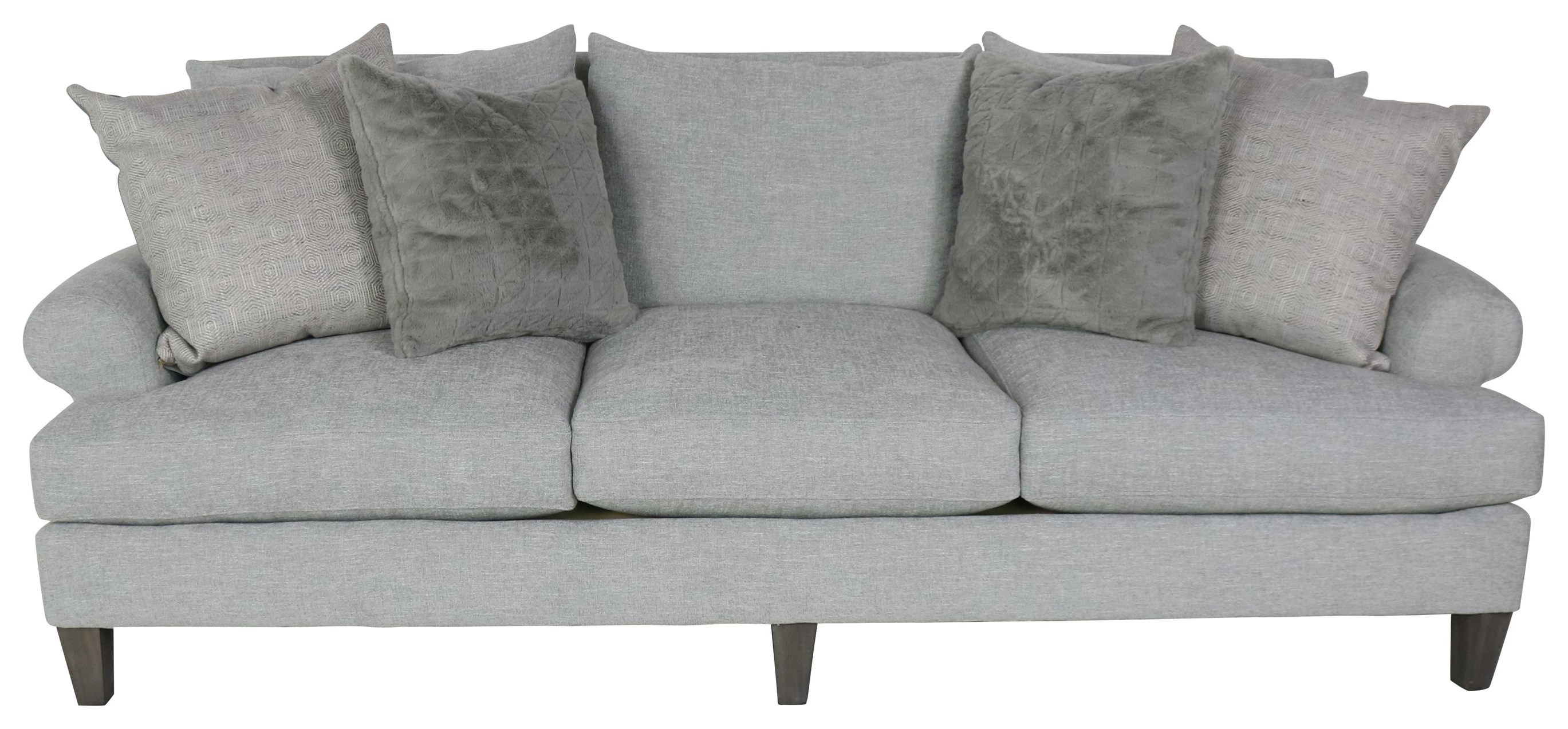 Bernhardt Isabella Transitional Sofa with Exposed Wood Legs Sprintz