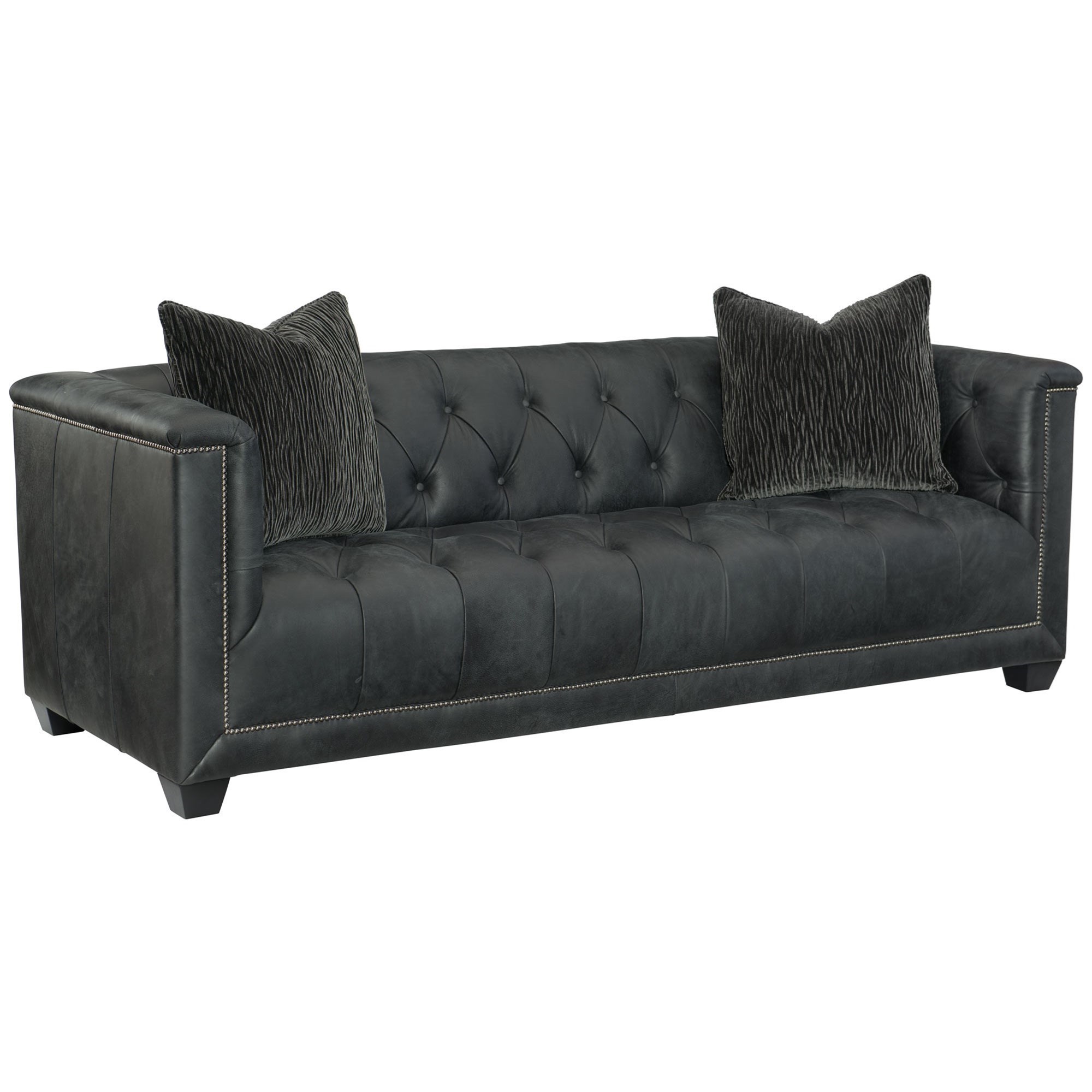 Bernhardt Paxton 3817L Transitional Tufted Sofa with Nailheads | Esprit