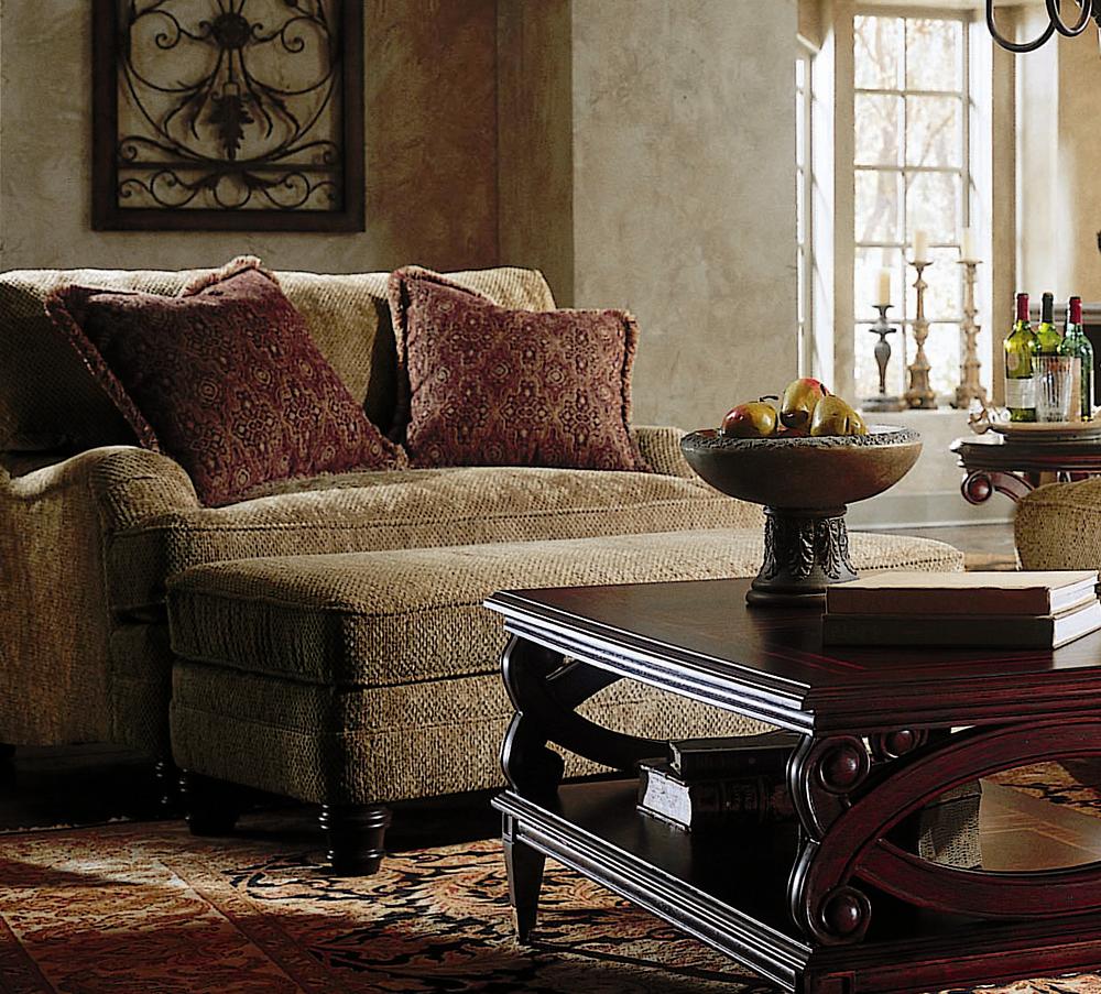 Bernhardt Tarleton Chair and a Half and Ottoman Belfort Furniture