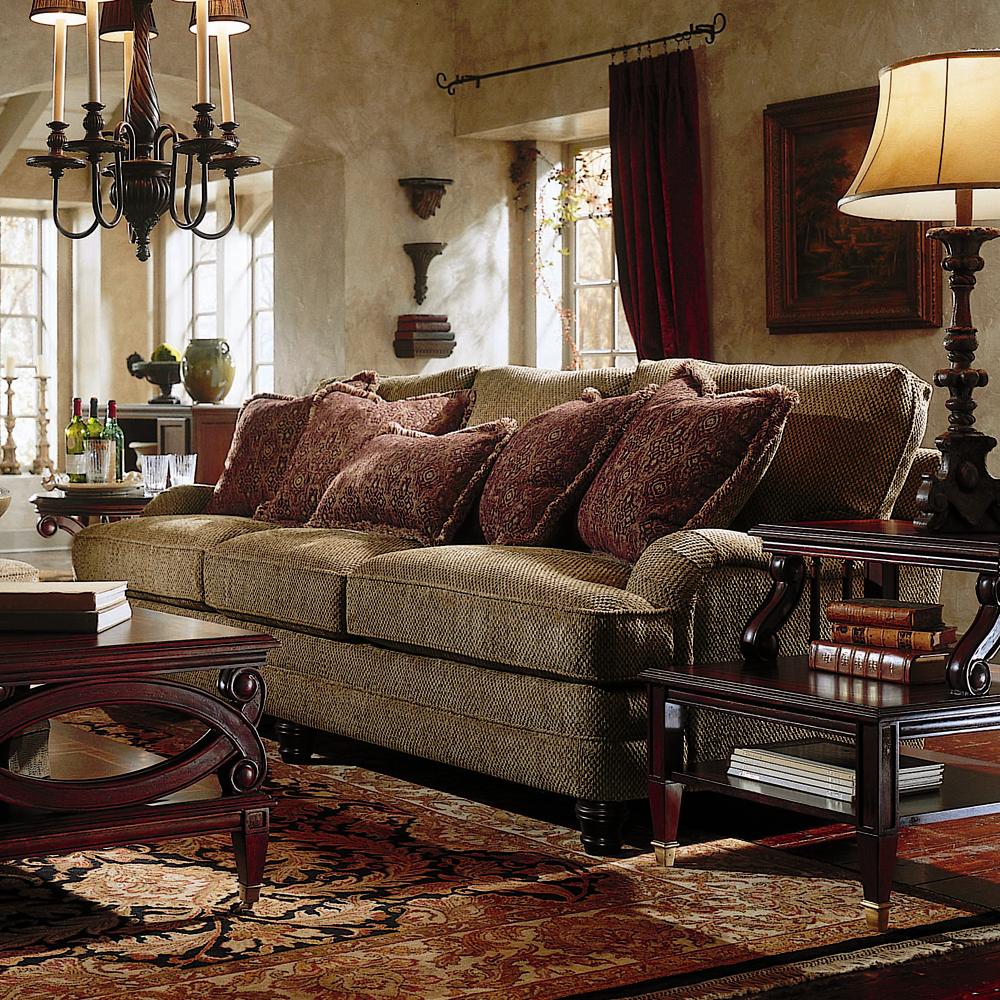 Bernhardt Tarleton Traditional Styled Stationary Sofa Belfort