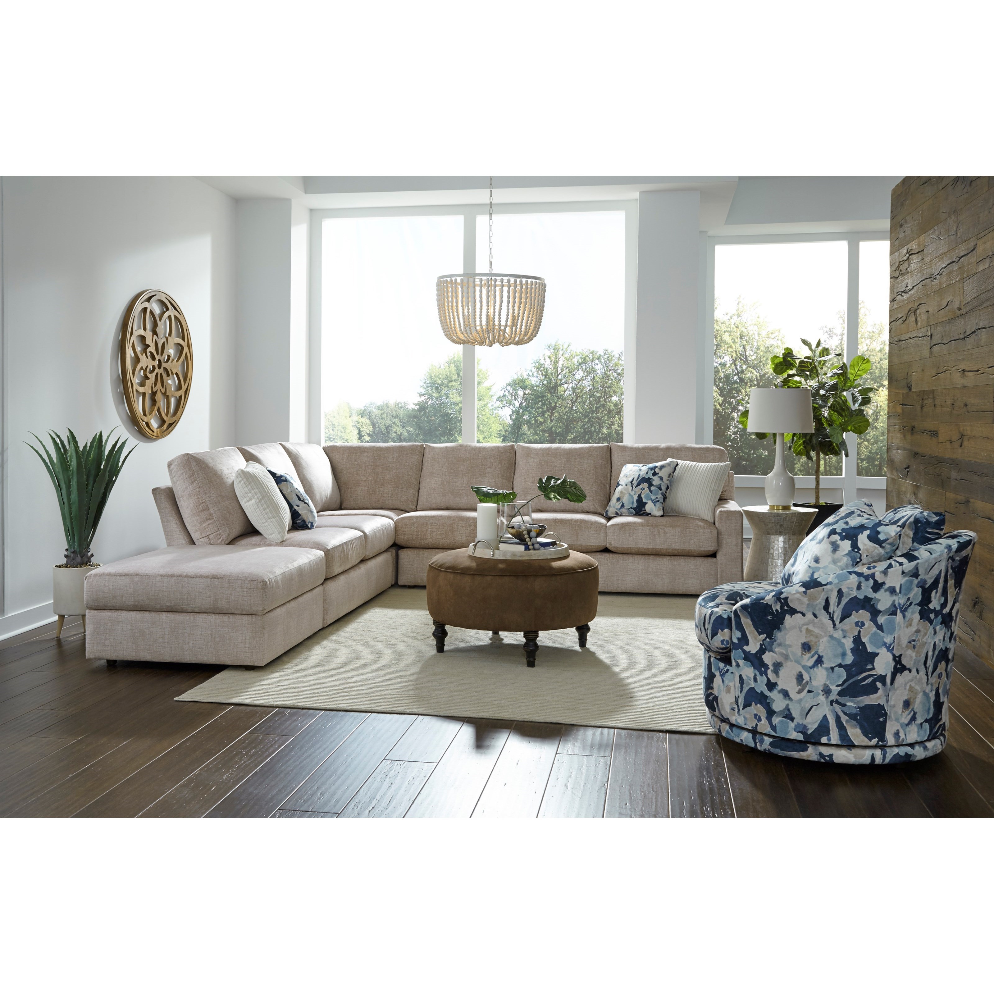 Best Home Furnishings Dovely FiveSeat Sectional Sofa with LAF Storage