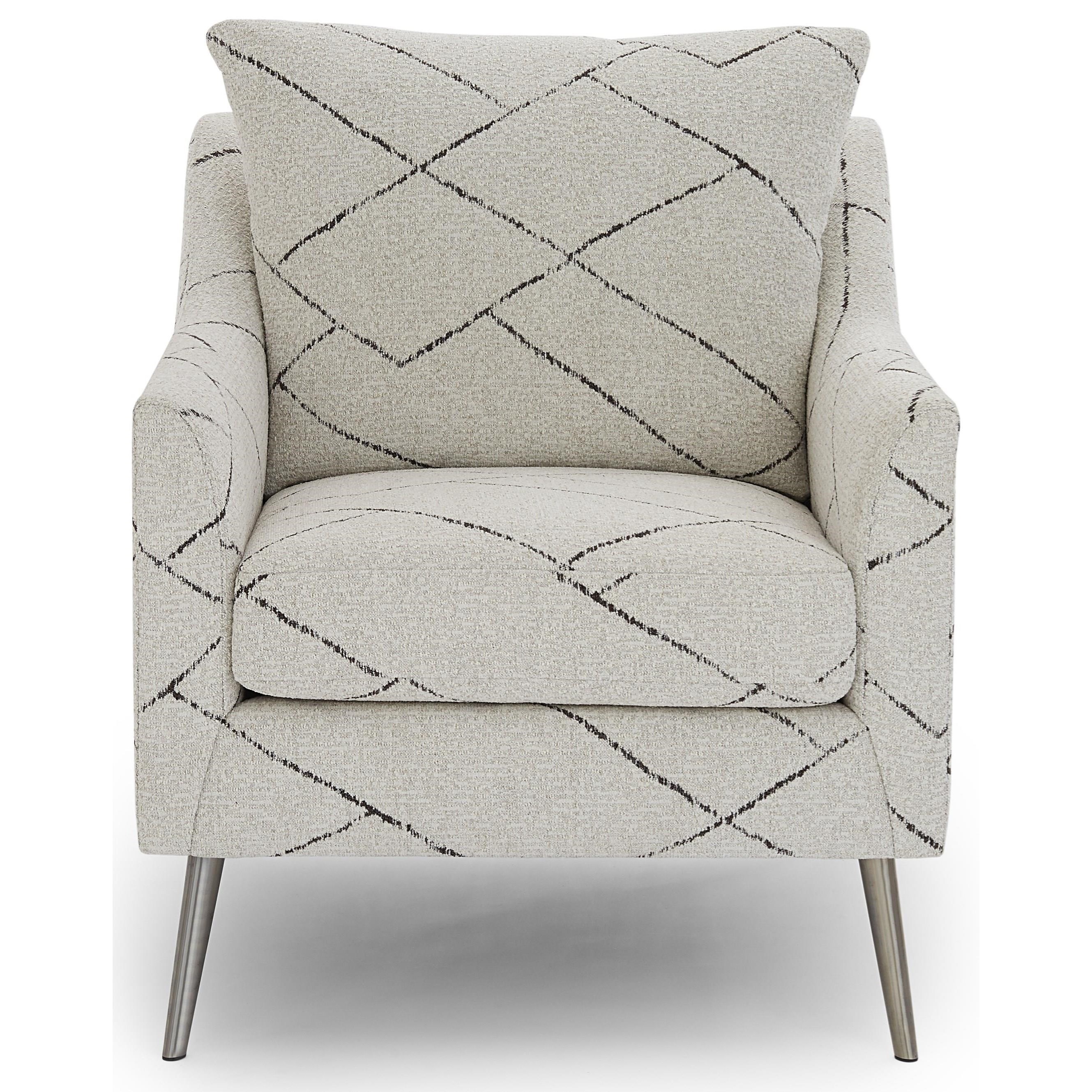 Best Home Furnishings Smitten MidCentury Modern Upholstered Chair with