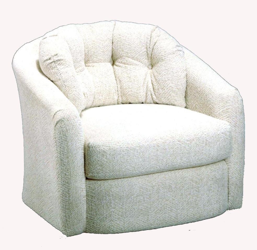 Best Home Furnishings Chairs Swivel Barrel Sanya Swivel Barrel Chair