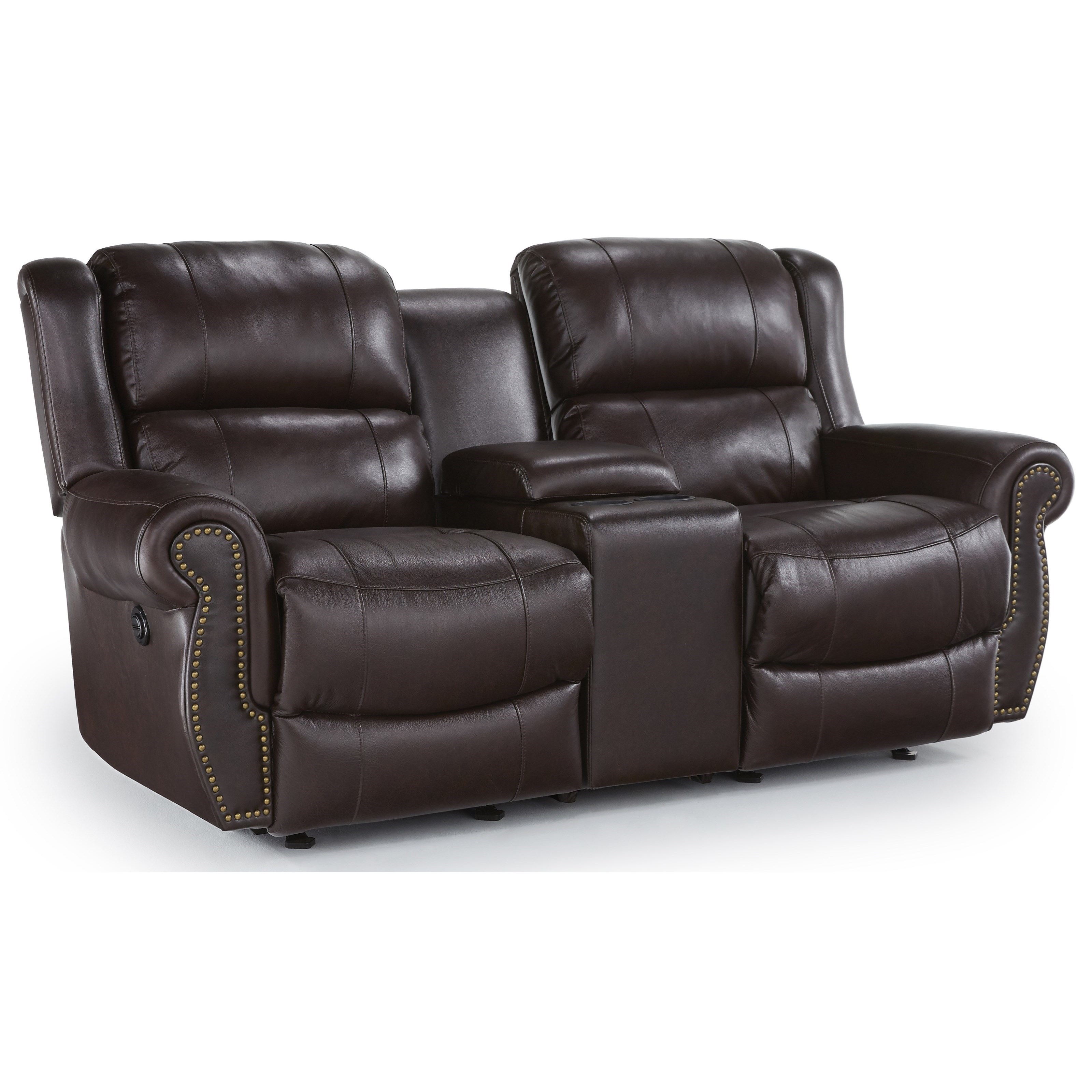 Best Home Furnishings Terrill Transitional Space Saver Power Reclining Loveseat with Drink Best Home Furnishings Terrill Transitional Space Saver Power Reclining Loveseat with Drink