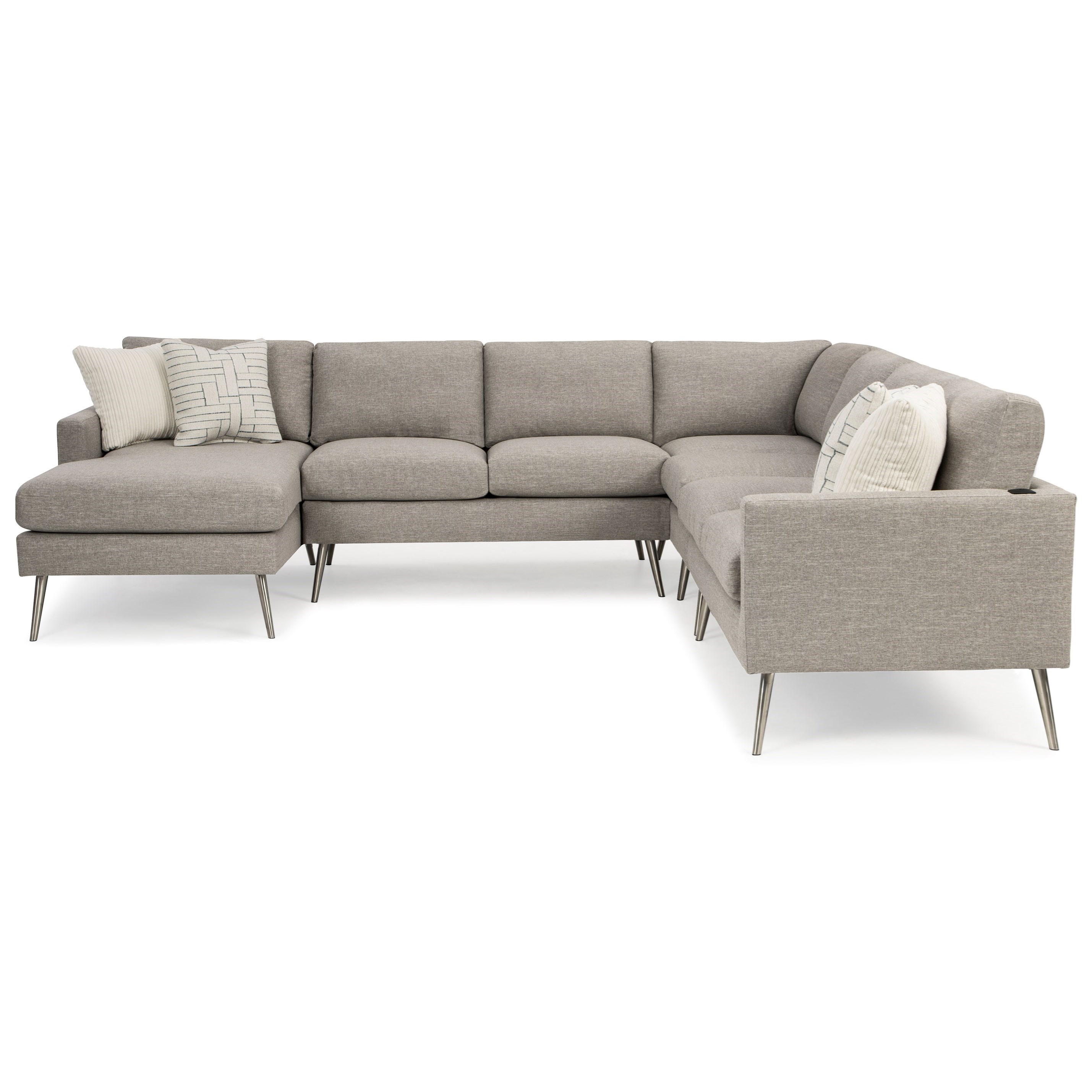 Best Home Furnishings Trafton Contemporary 6Seat Sectional Sofa with