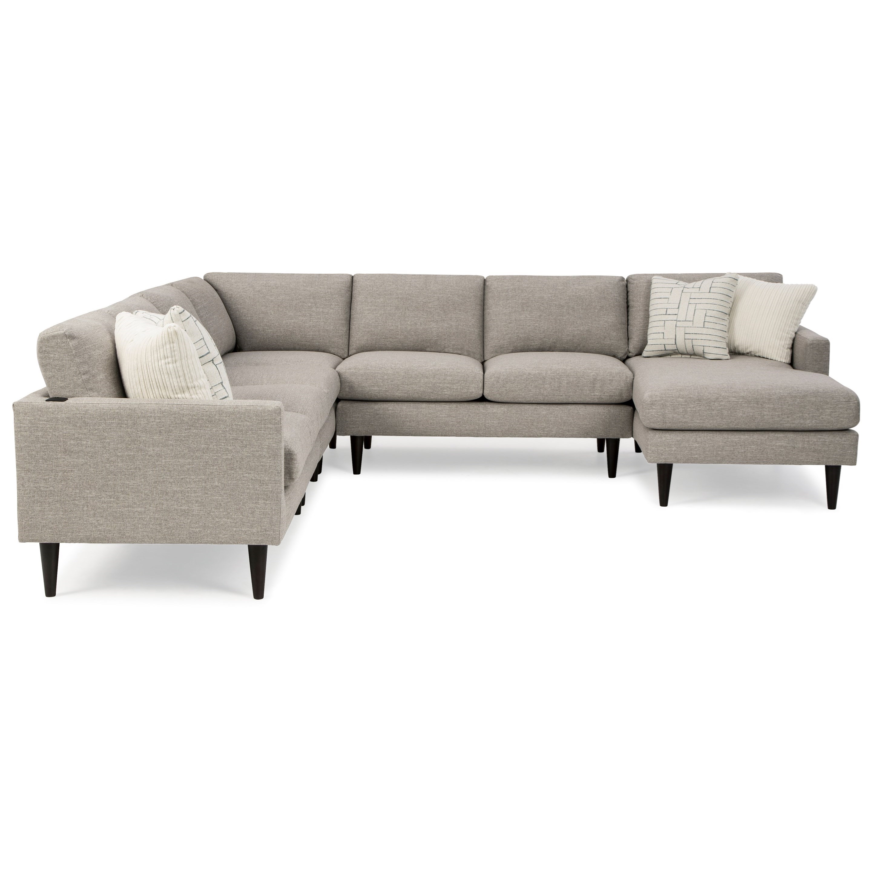 Best Home Furnishings Trafton Contemporary 6Seat Sectional Sofa with