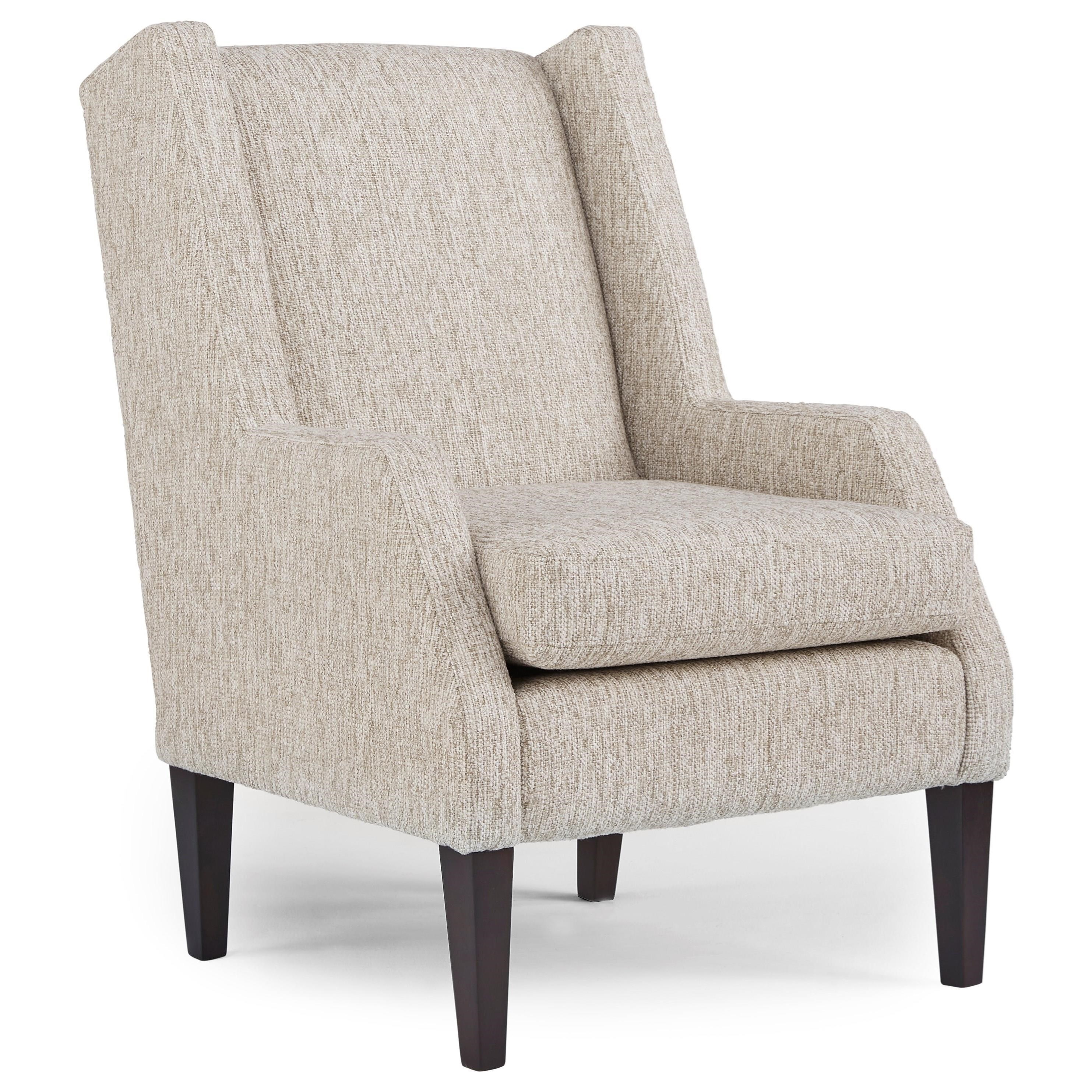 Best Home Furnishings Whimsey Transitional Club Chair with Wing Back Sheely's Furniture