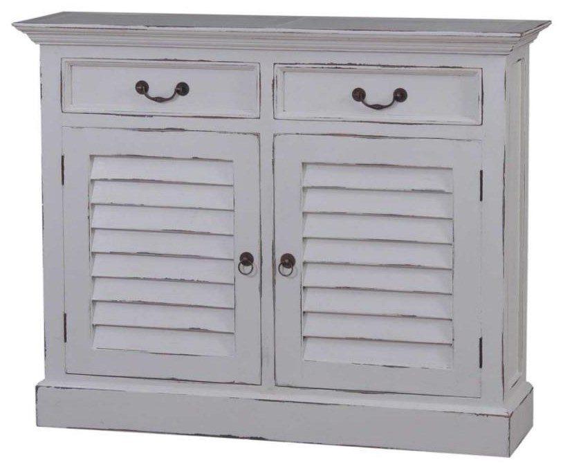 Bramble Cottage 24155LDG Sideboard with Louvered Doors and 2 Drawers