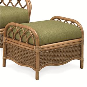 rattan culler braxton ottoman everglade wicker rocker tufted seat furniture