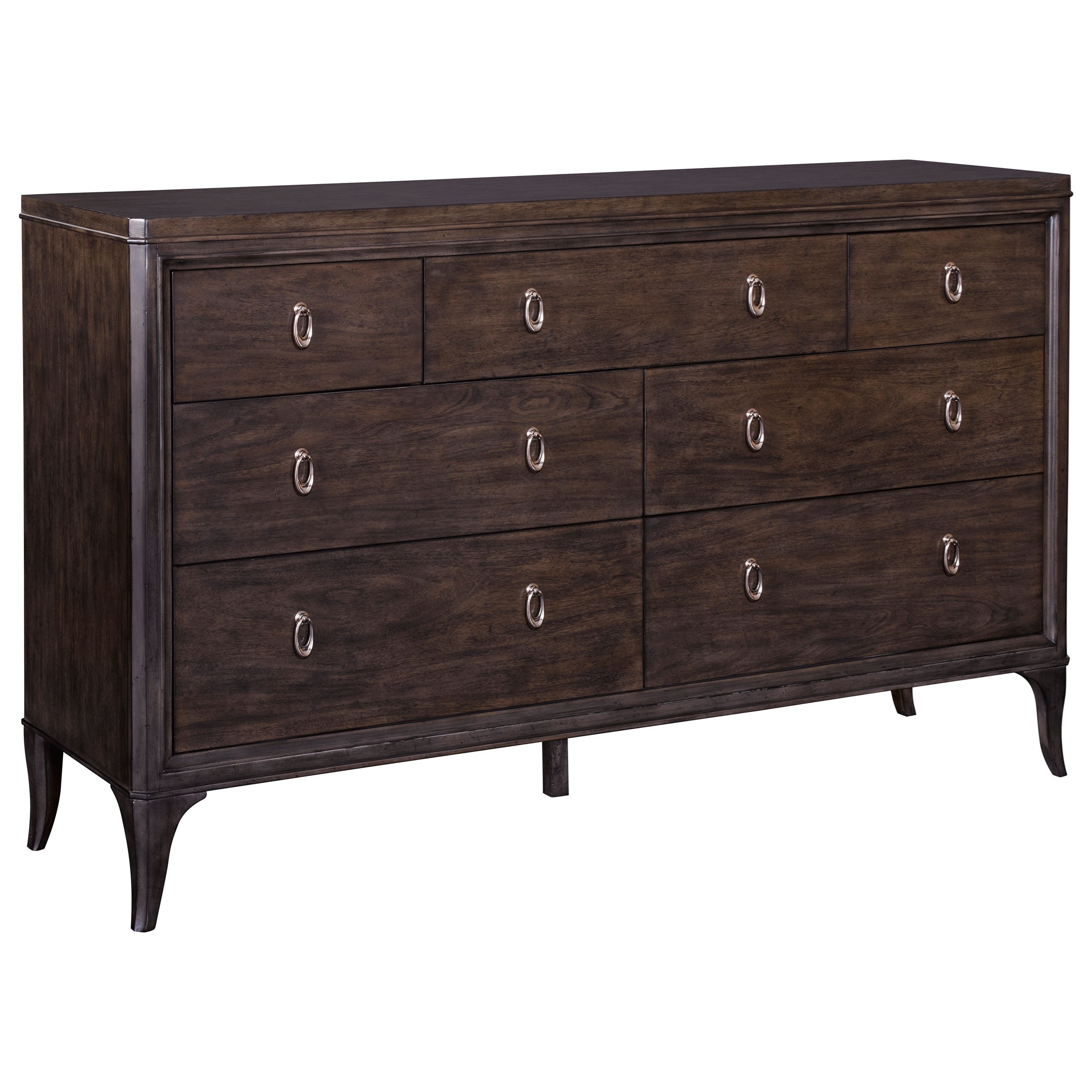 Broyhill Furniture Cashmera 7 Drawer Dresser with Ring Drawer Pulls