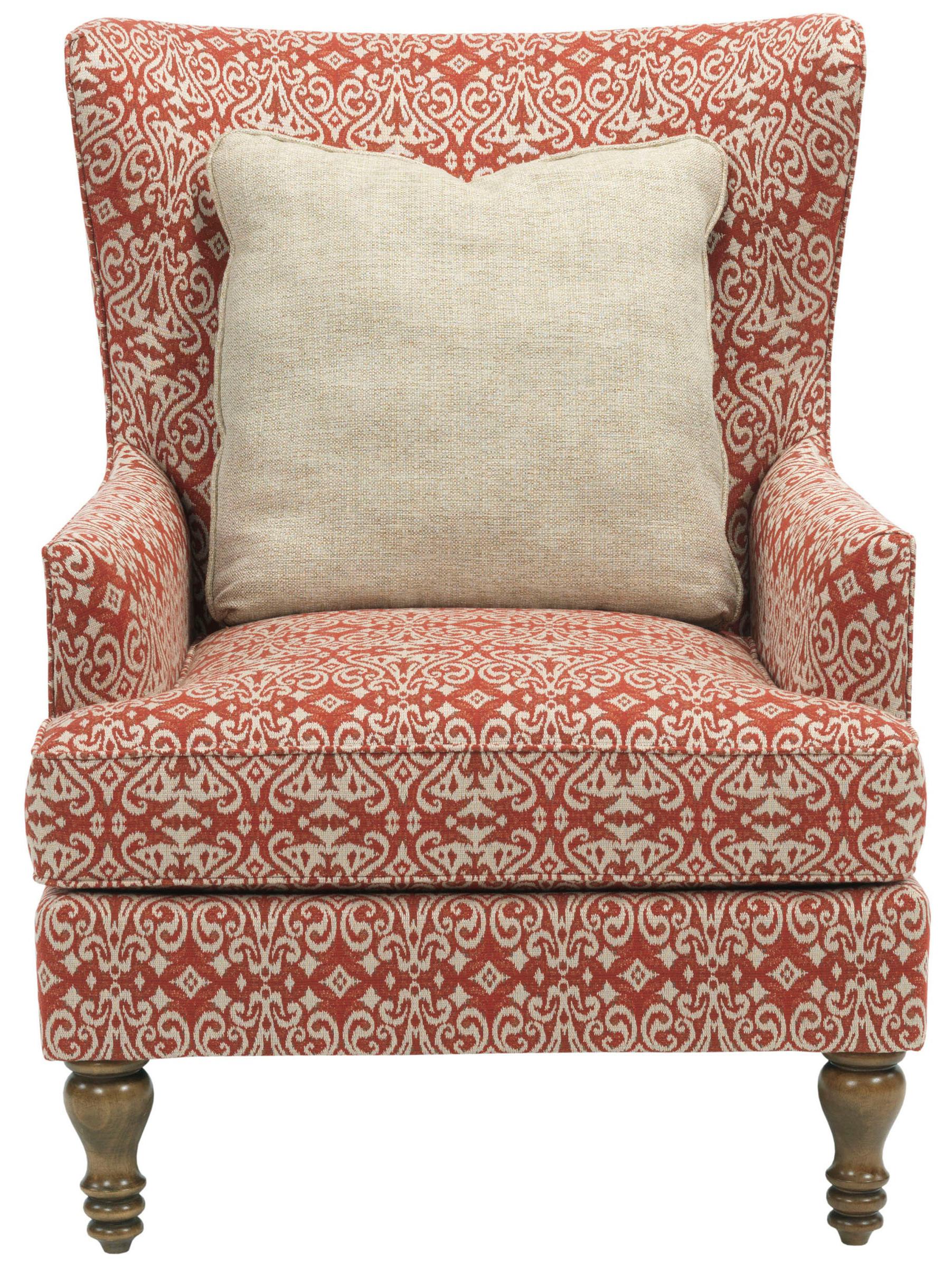 Broyhill Furniture Fiona Transitional Upholstered Wing Back Chair