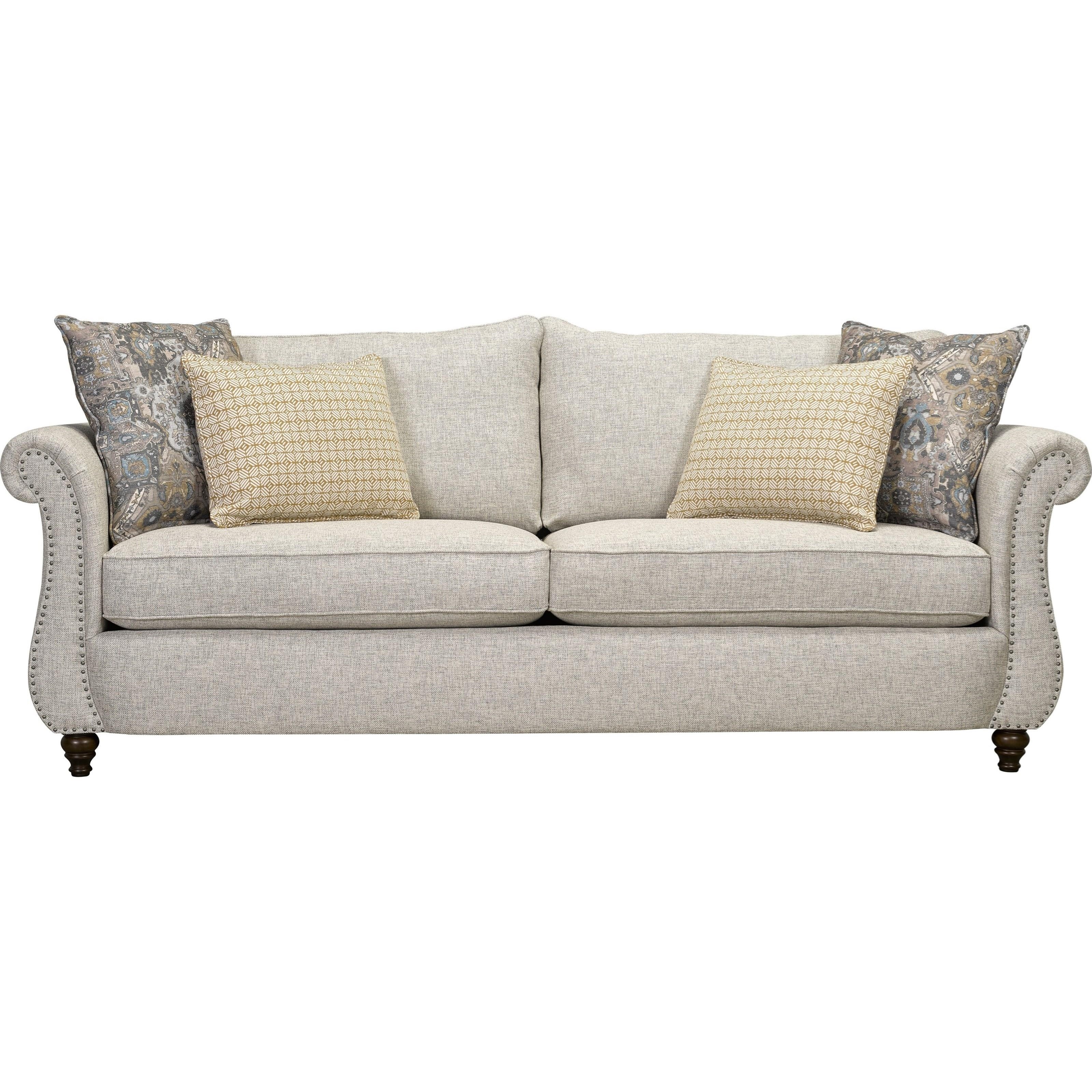 Broyhill Furniture Hattie Traditional Sofa with Nail Head Trim AHFA