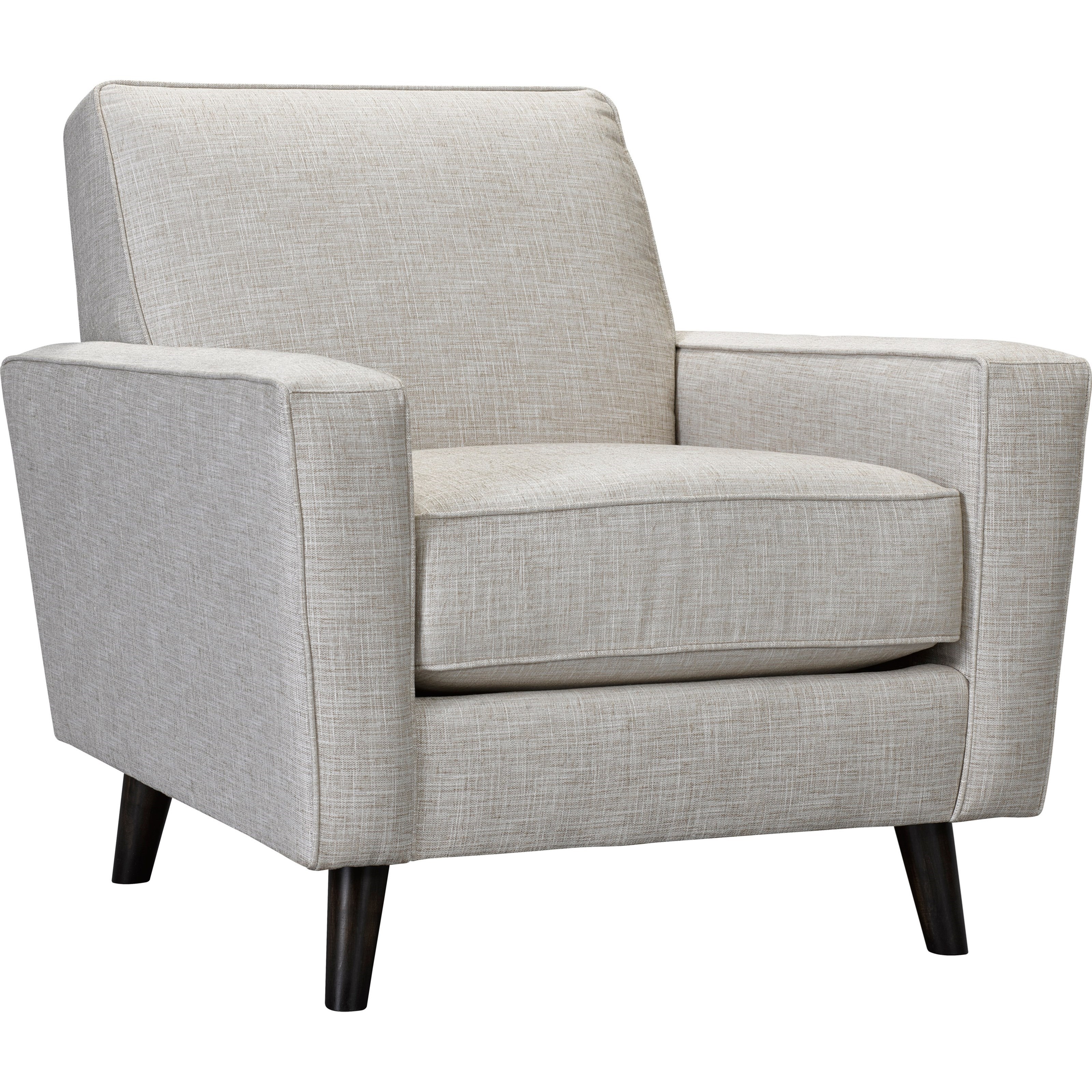 Broyhill Furniture Rhodes Upholstered Chair with MidCentury Modern