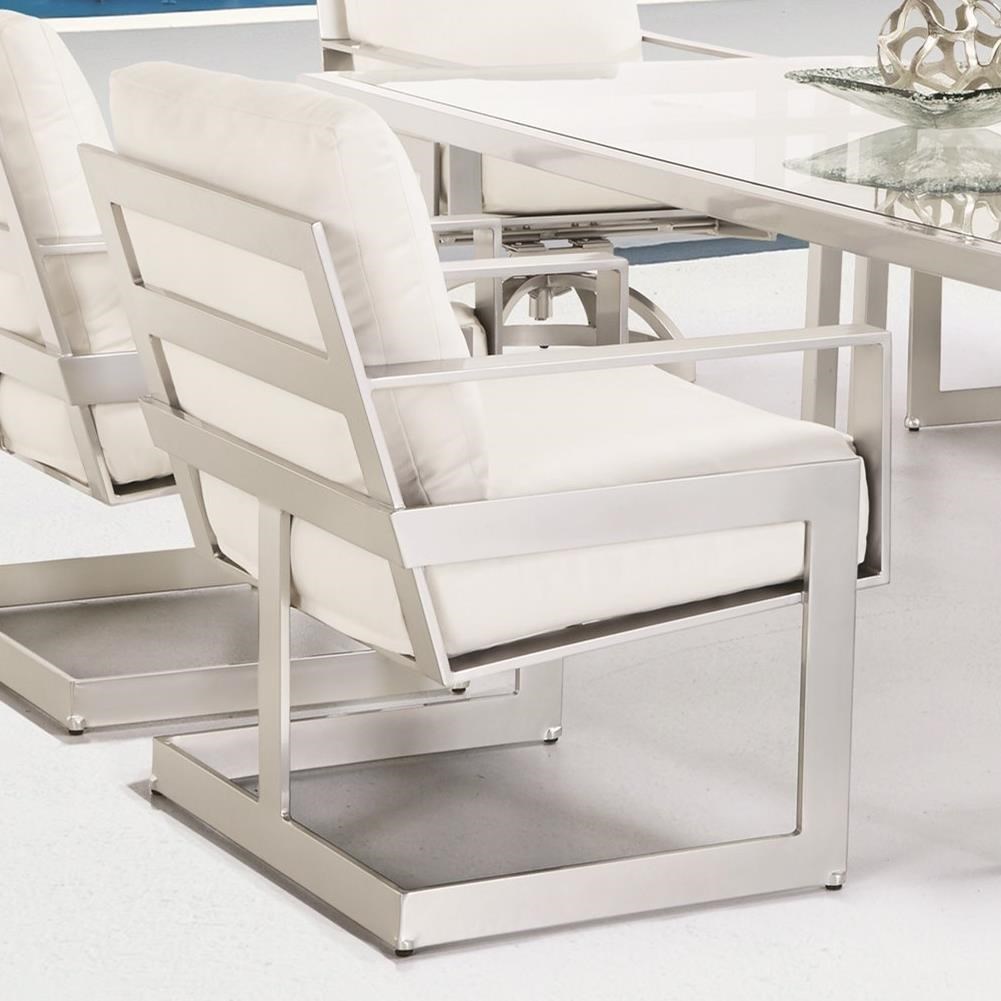 Castelle by Pride Family Brands Eclipse 1706R Cushioned Dining Chair