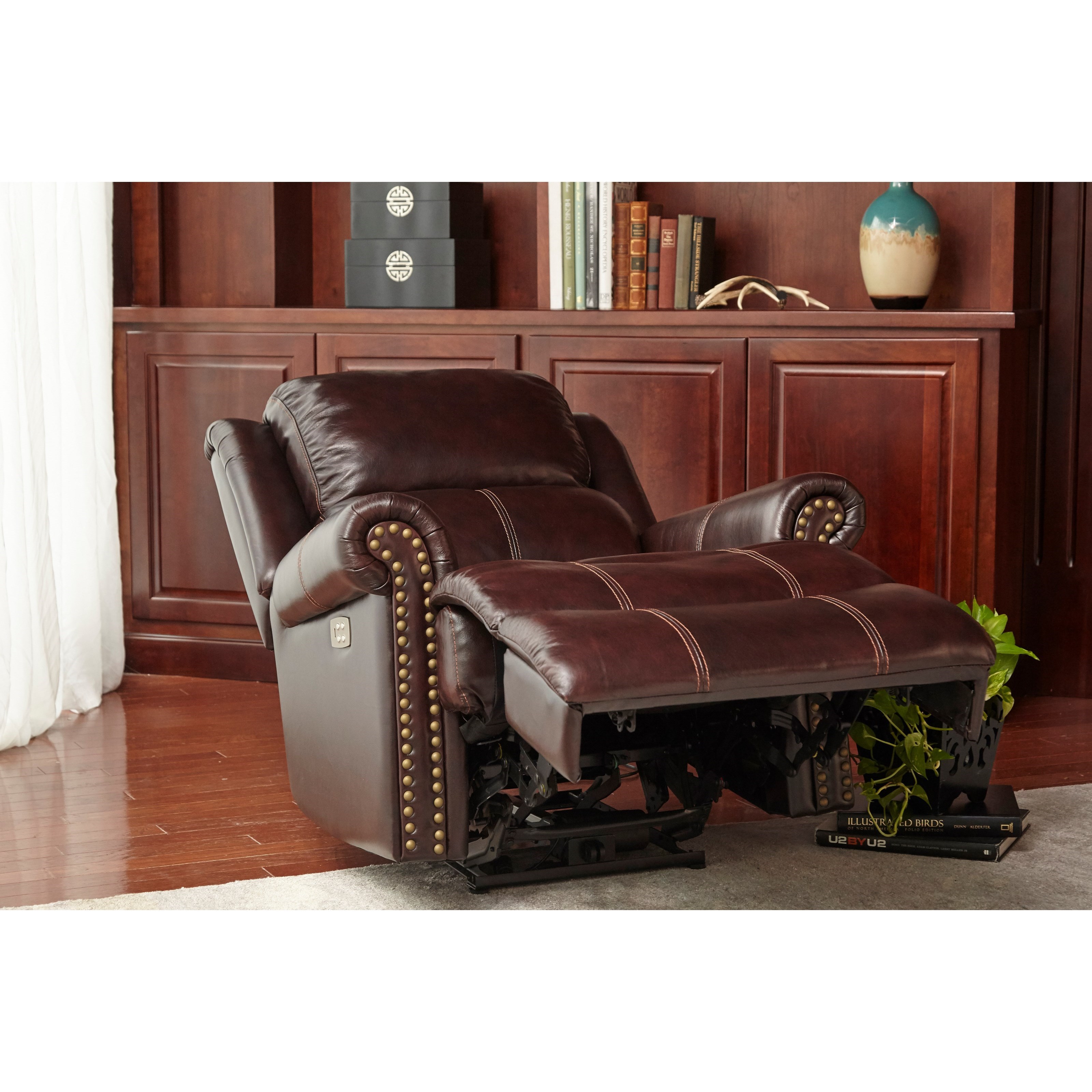 Cheers Sofa Brooks UK115L11EPHR Brooks Pecan Power Recliner with
