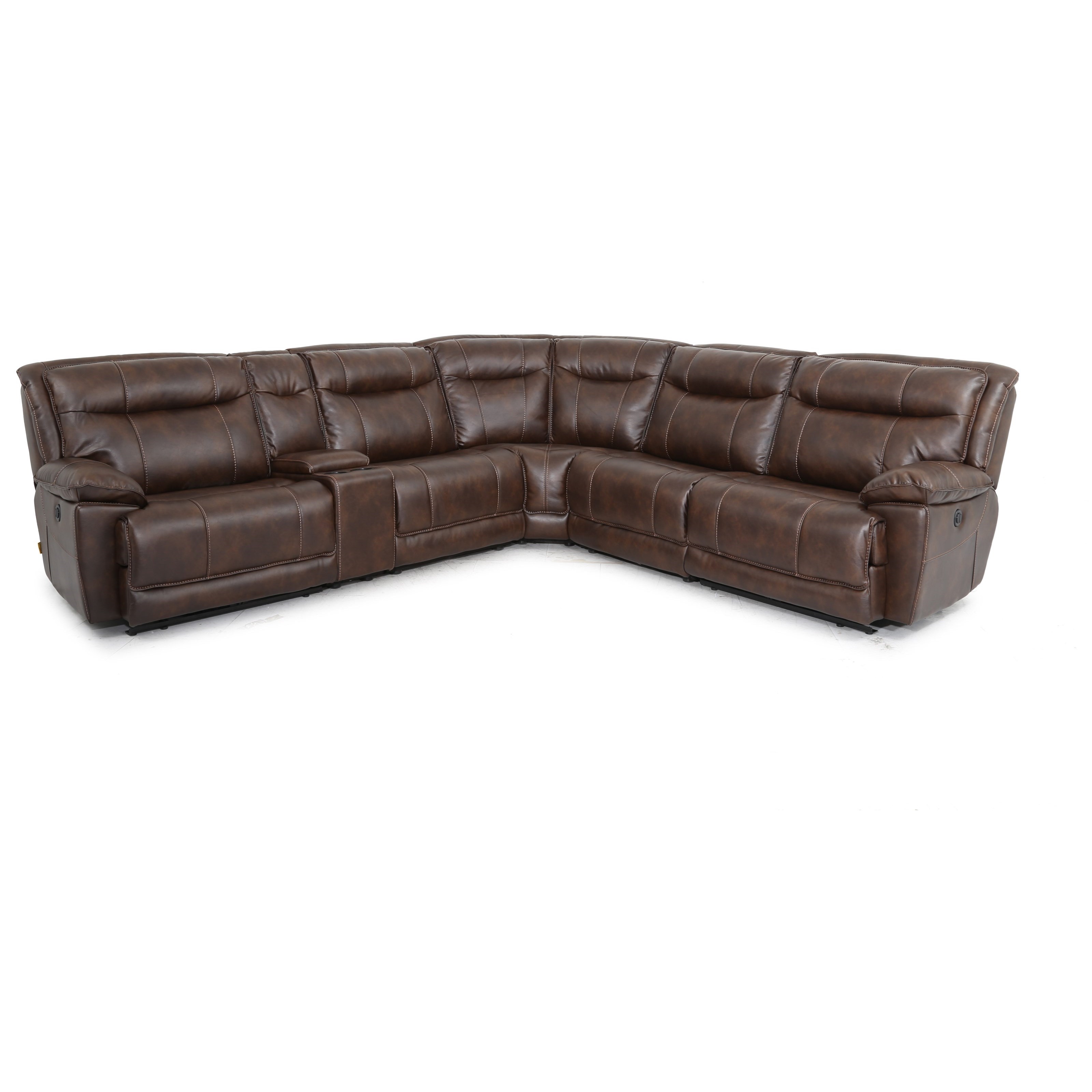X9918M 6 Piece Reclining Sectional Sofa with Console Pilgrim