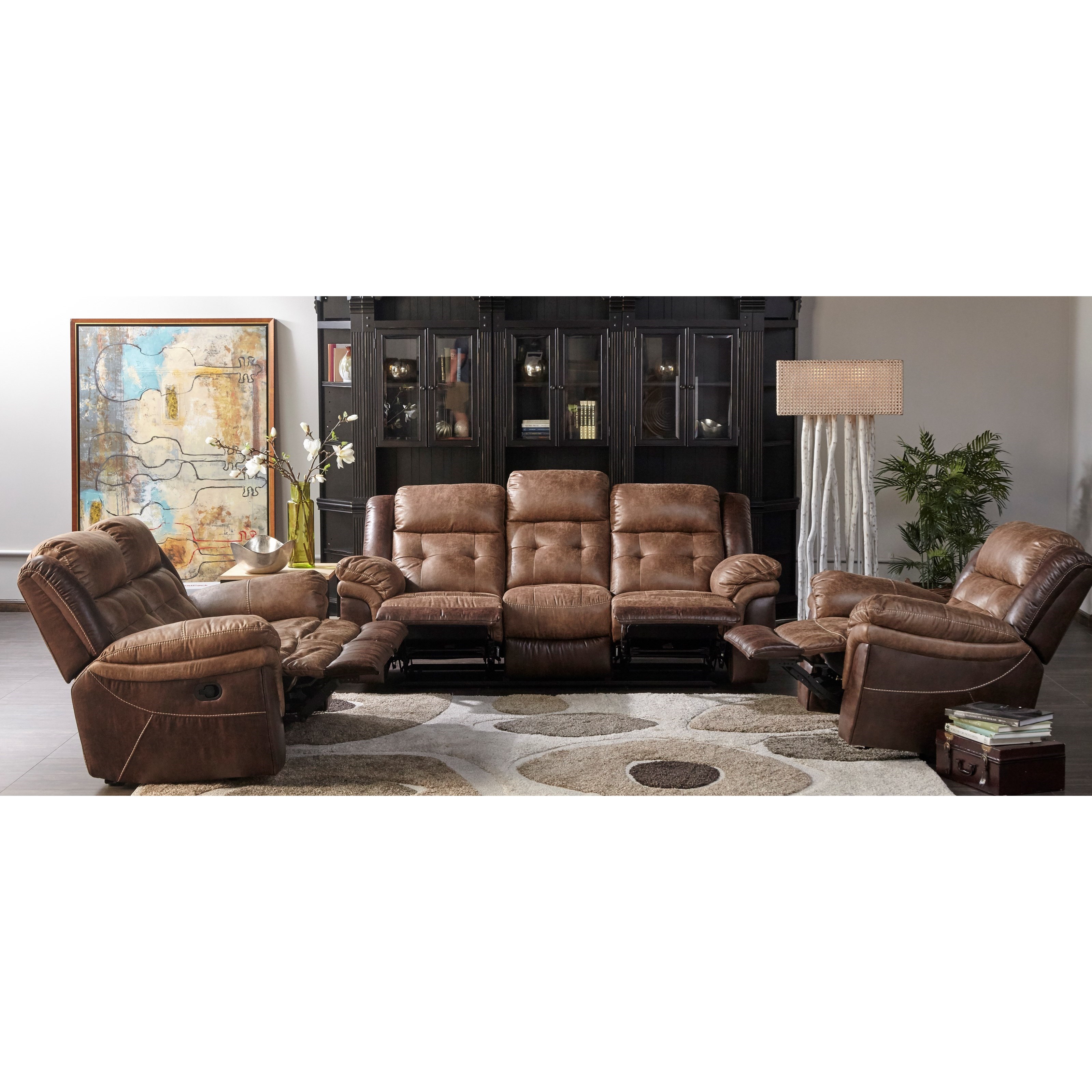 Cheers Sofa XW5156M XW5156ML32M Dual Two Tone Reclining Sofa