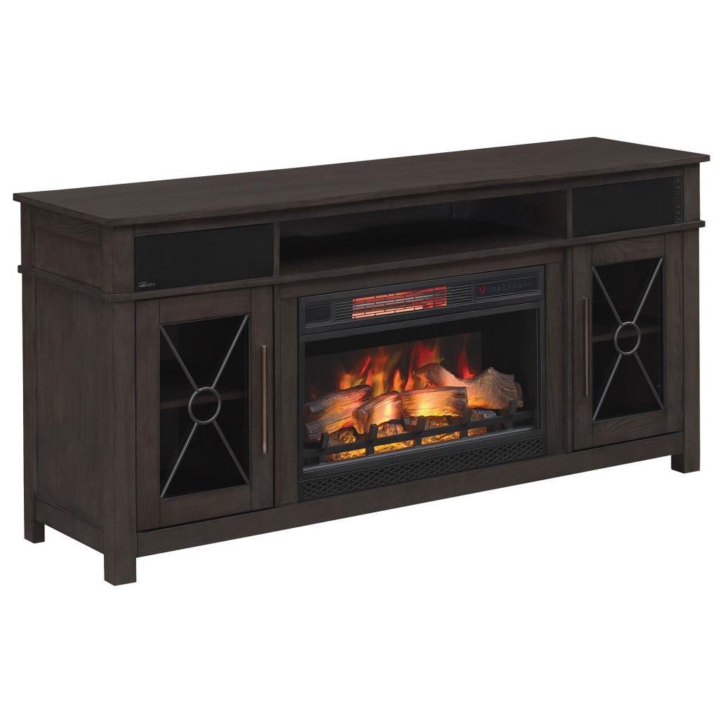 Heathrow 42MMS6342O131+42II042FGT Media Mantel Fireplace with Speakers