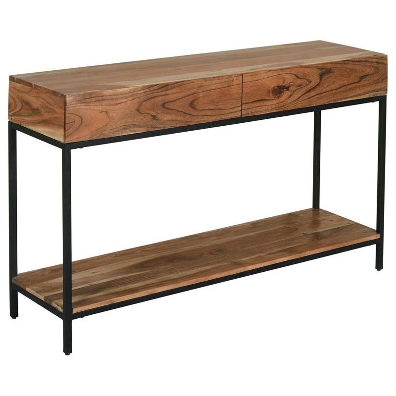 Coast to Coast Imports Springdale Contemporary Two Drawer Console Table
