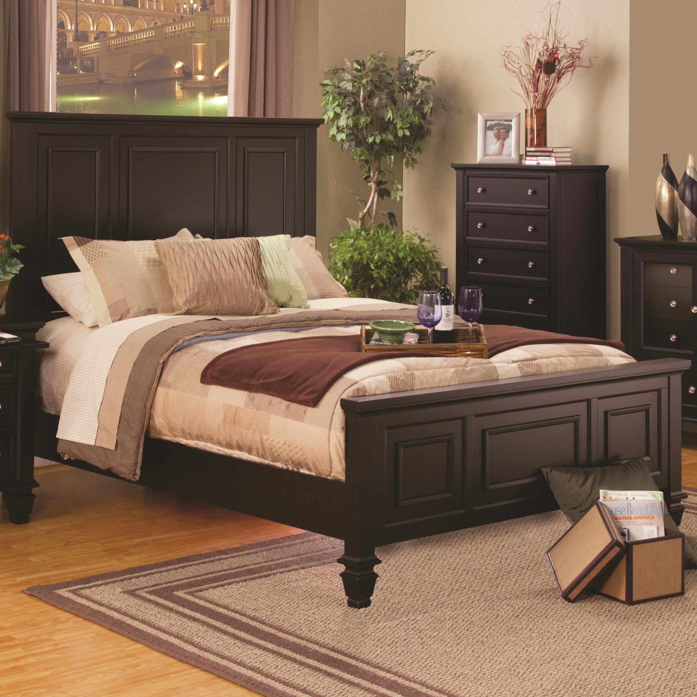Coaster Sandy Beach Classic Queen High Headboard Bed Dream Home