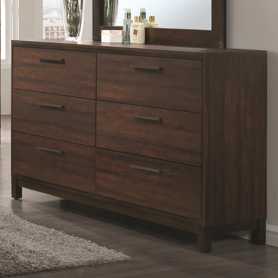 Coaster Edmonton 204353 Dresser with Six Dovetail Drawers Corner