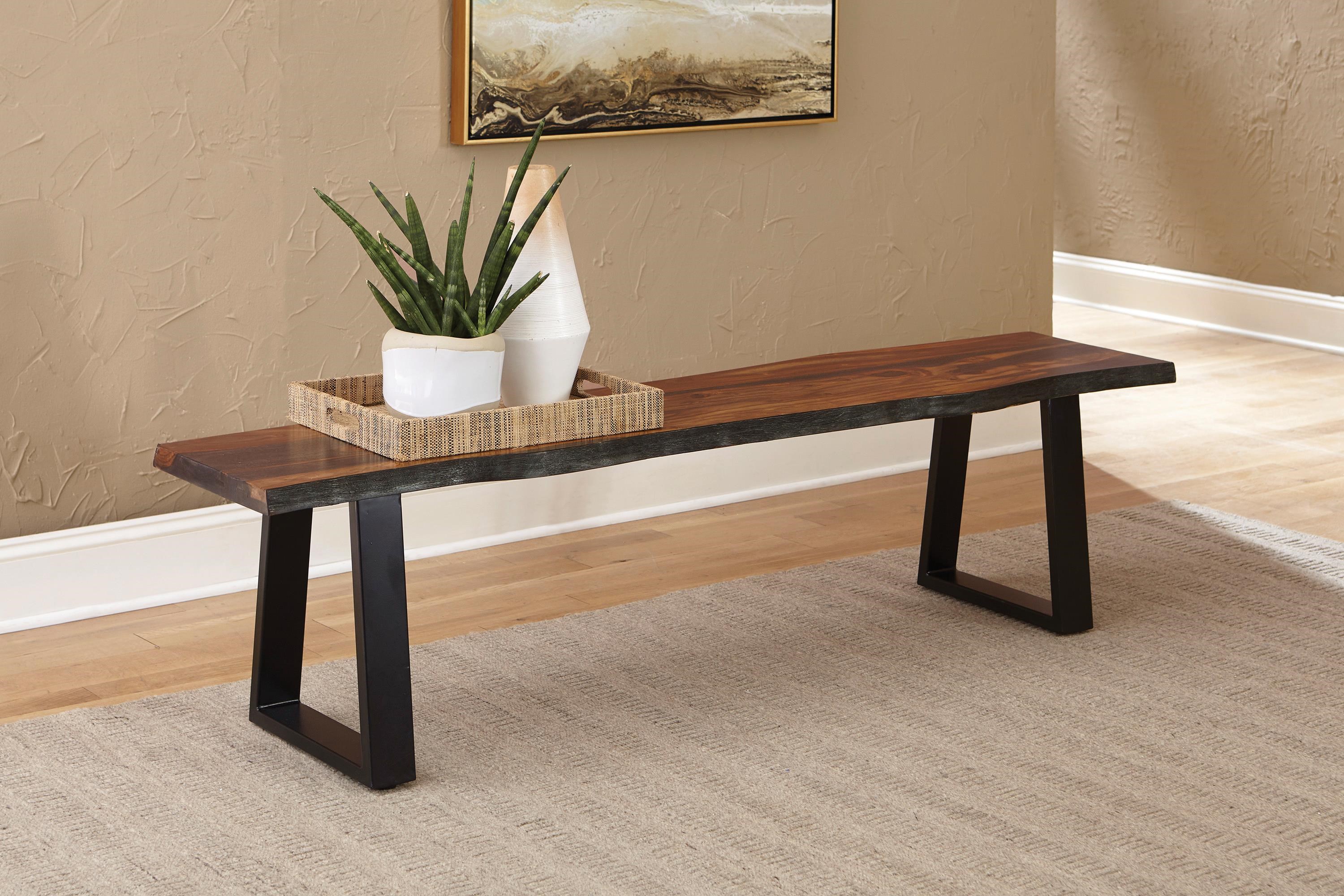 Coaster Everyday Ditman Rustic Bench HomeWorld Furniture Bench