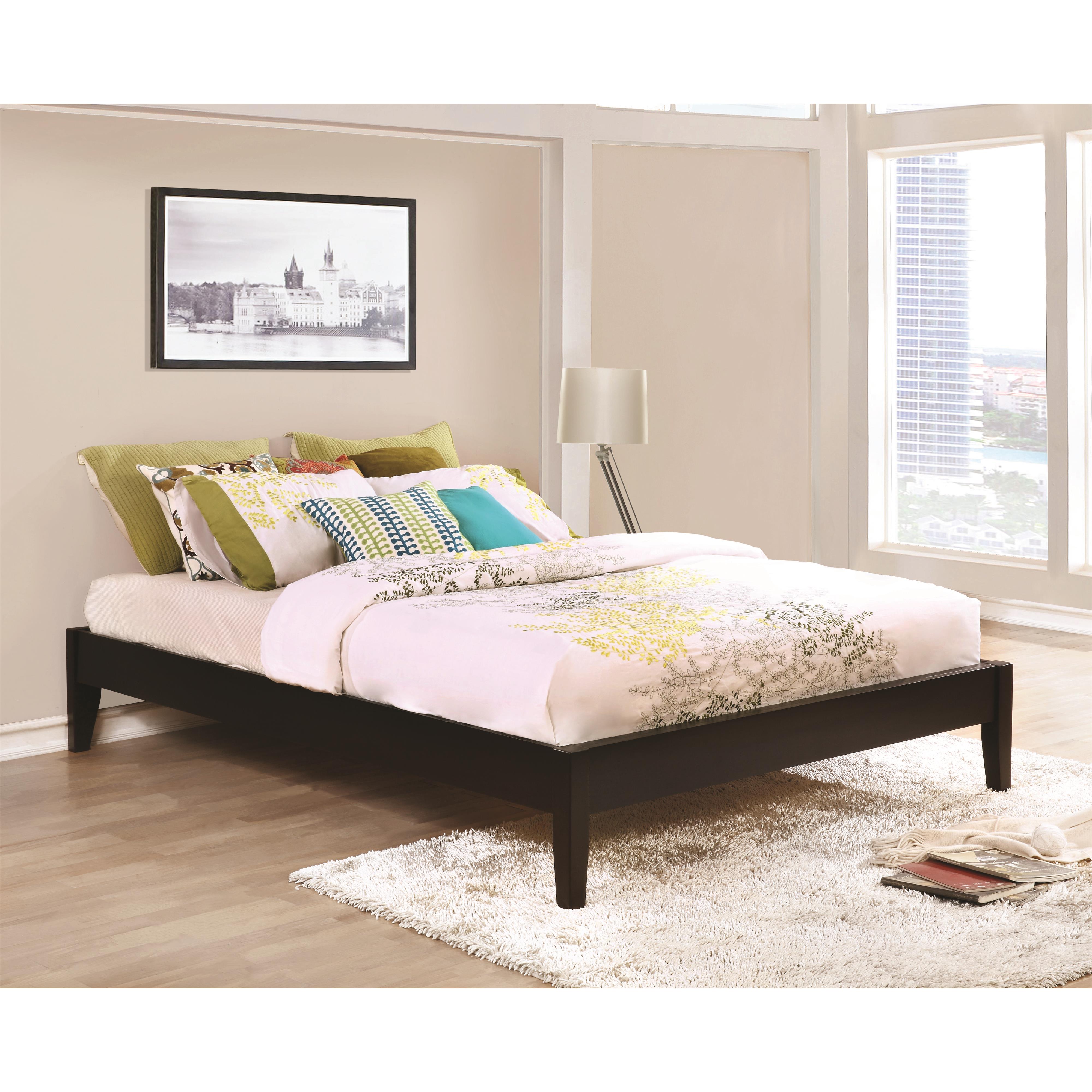 Coaster Hounslow Full Platform Bed in Cappuccino Finish Value City