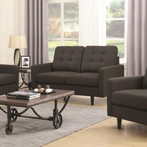 loveseat kesson mid century modern coaster furniture seats living room value jersey nj sofas browse prices loveseats