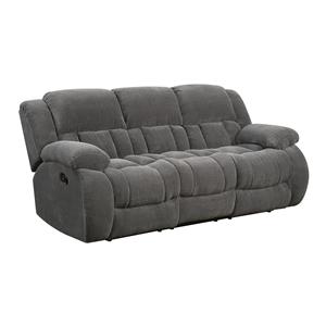 Coaster Weissman Casual Pillow Padded Reclining Sofa | A1 ...