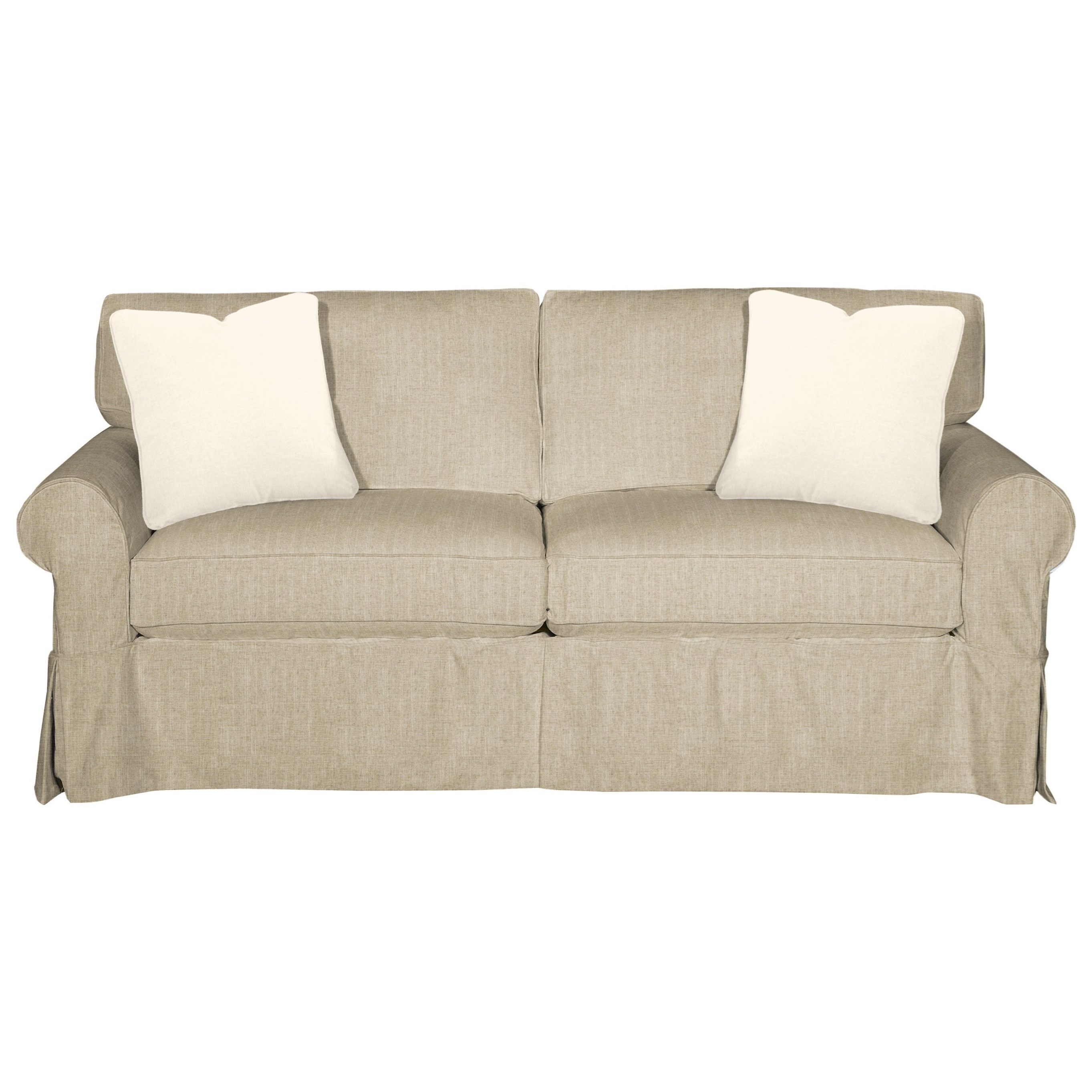 Craftmaster 9228 Cottage Style Slipcover Sleeper Sofa with Skirted Base