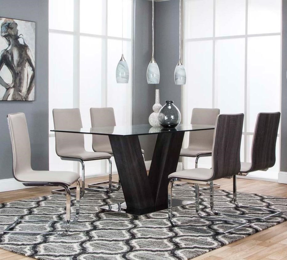 Cramco, Inc Axel G5024745 7Piece Dining Table Set Corner Furniture