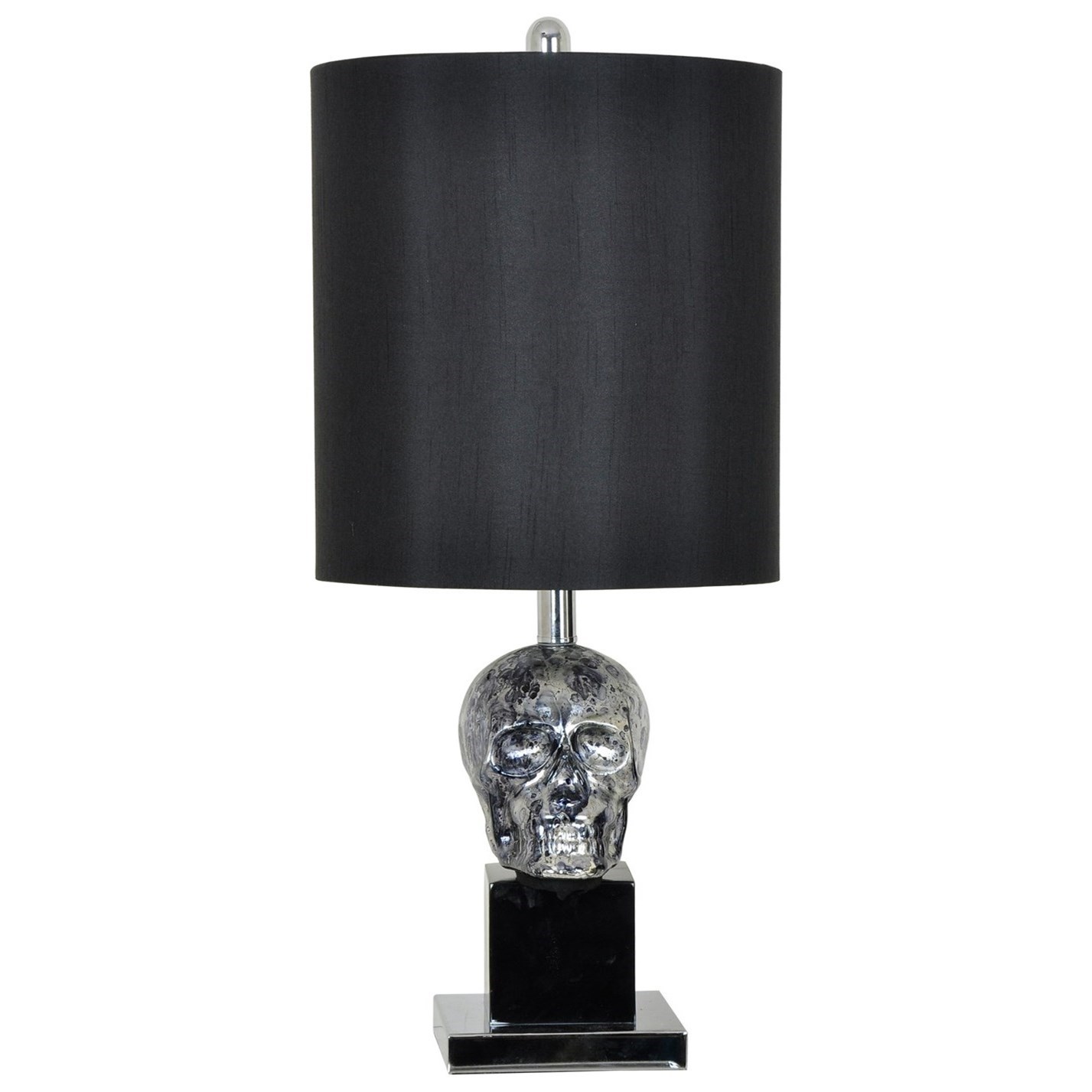 Black Skull Table Lamp