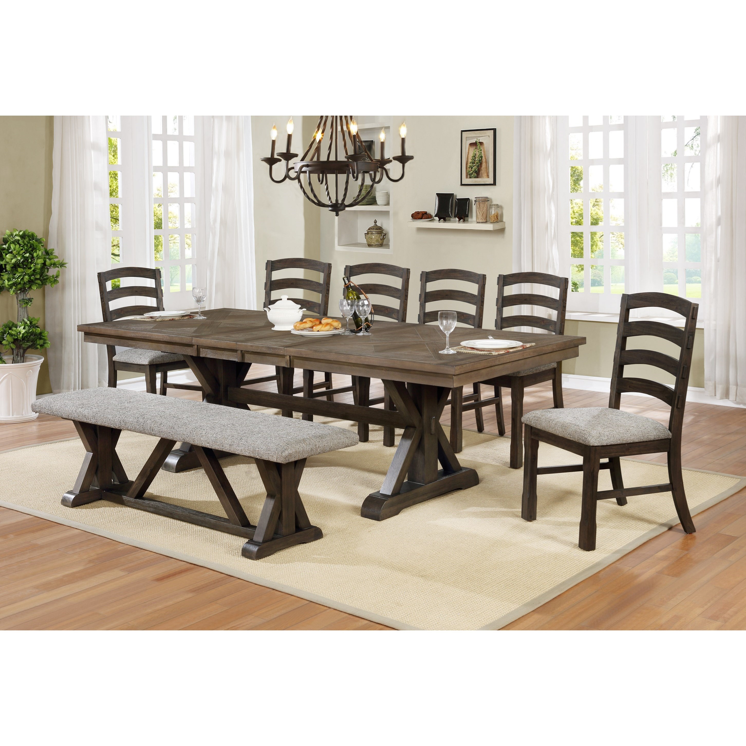 Fitfab 8 Chair High Top Dining Table