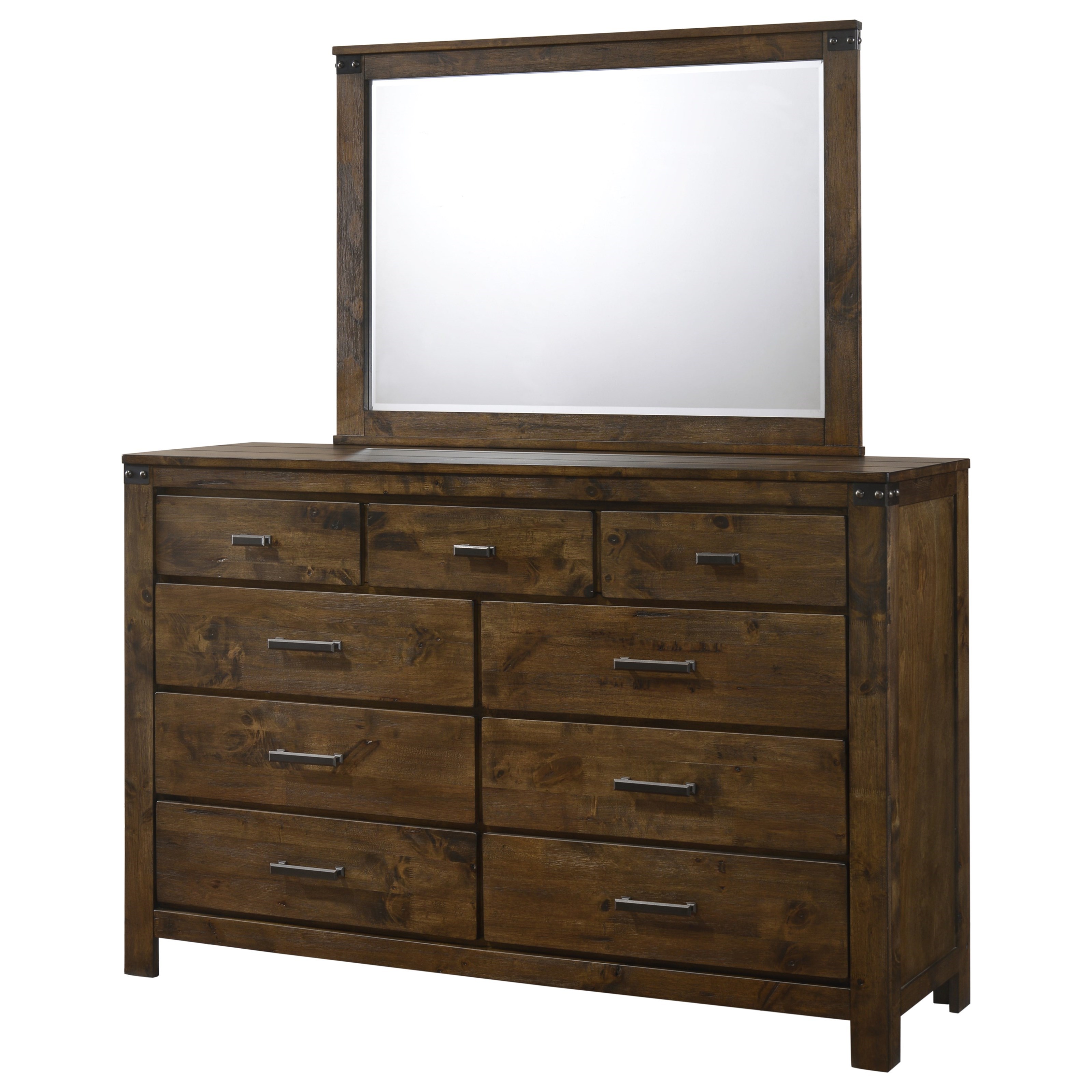 Dresser and Mirror Combo