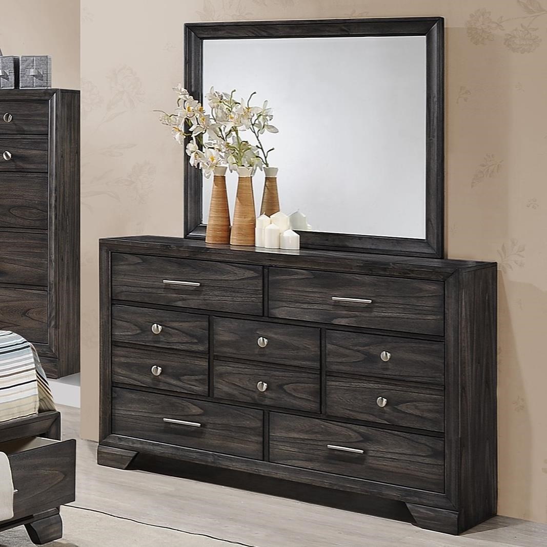 Dresser and Mirror Combo