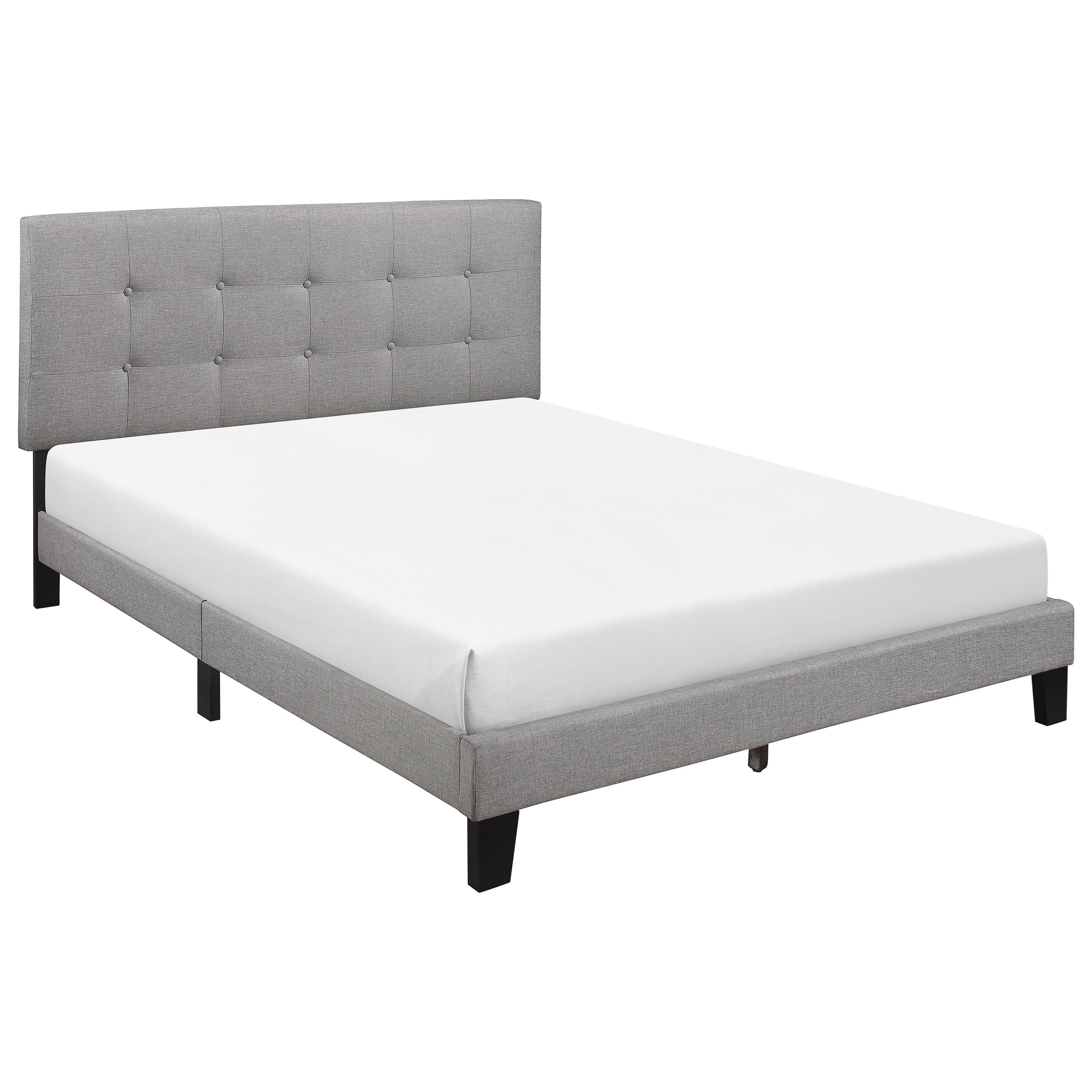 Crown Mark Rigby Contemporary Queen Upholstered Bed with Adjustable