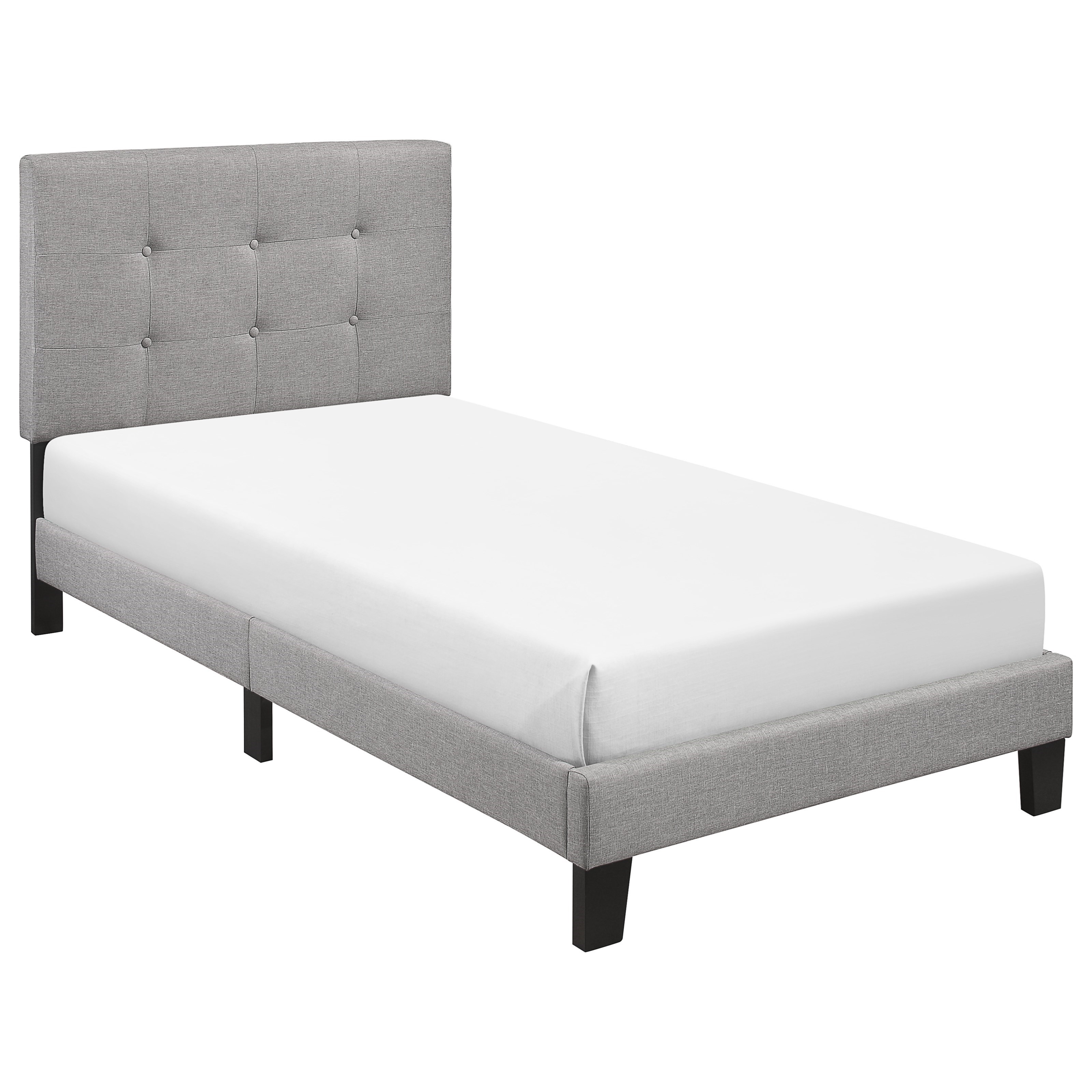 Crown Mark Rigby 5283GYT Contemporary Twin Upholstered Bed with